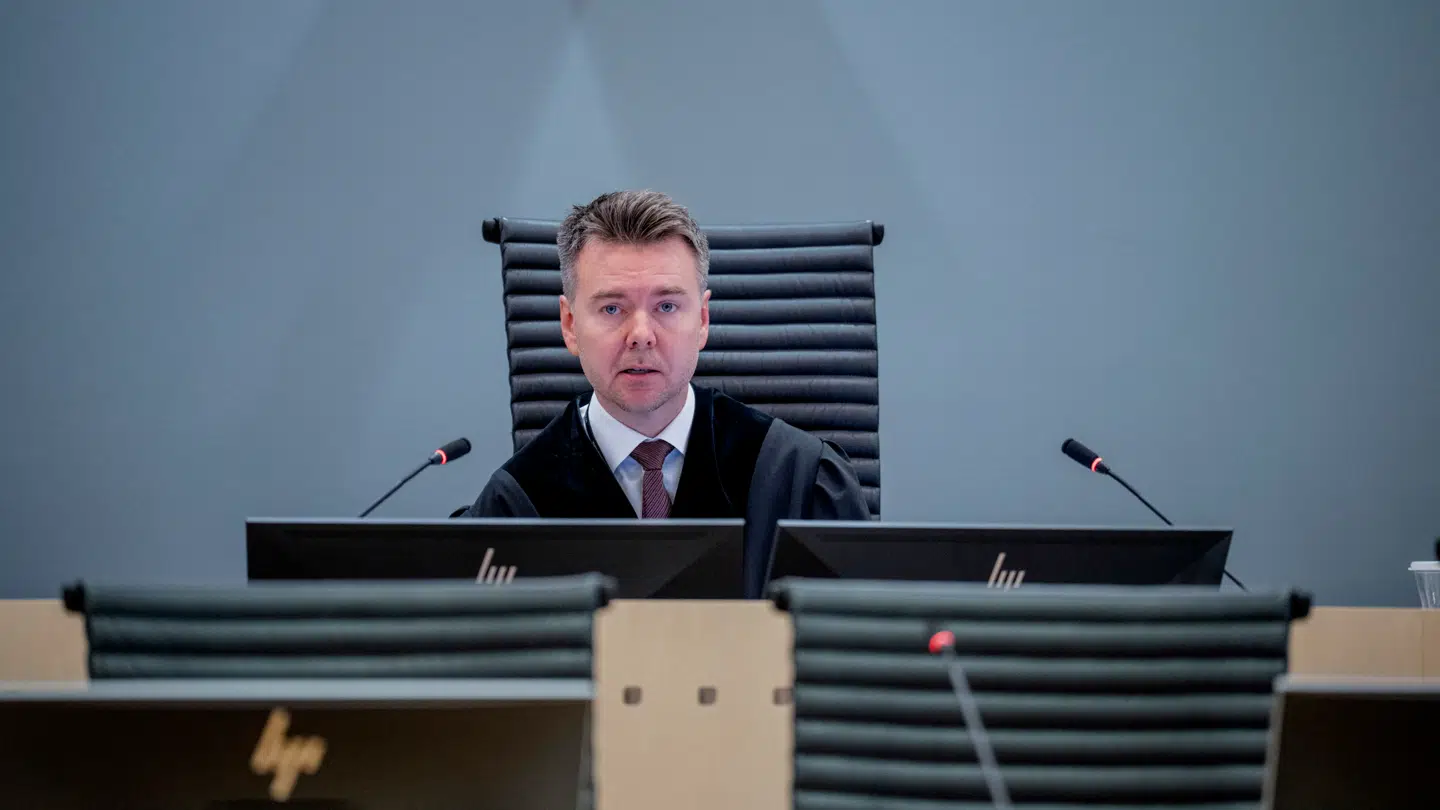 Domme John Efjestad, da der mandag formiddag blev fældet dom over Marius Borg Høiby.