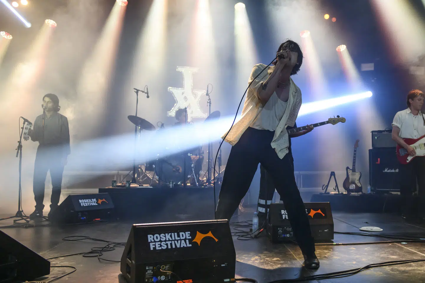 Det danske postpunkband Iceage optrådte i 2021 som en del af koncertkonceptet Summer Days, der blev arrangeret af Roskilde Festival, som var aflyst på grund af coronapandemien. (Arkivfoto).