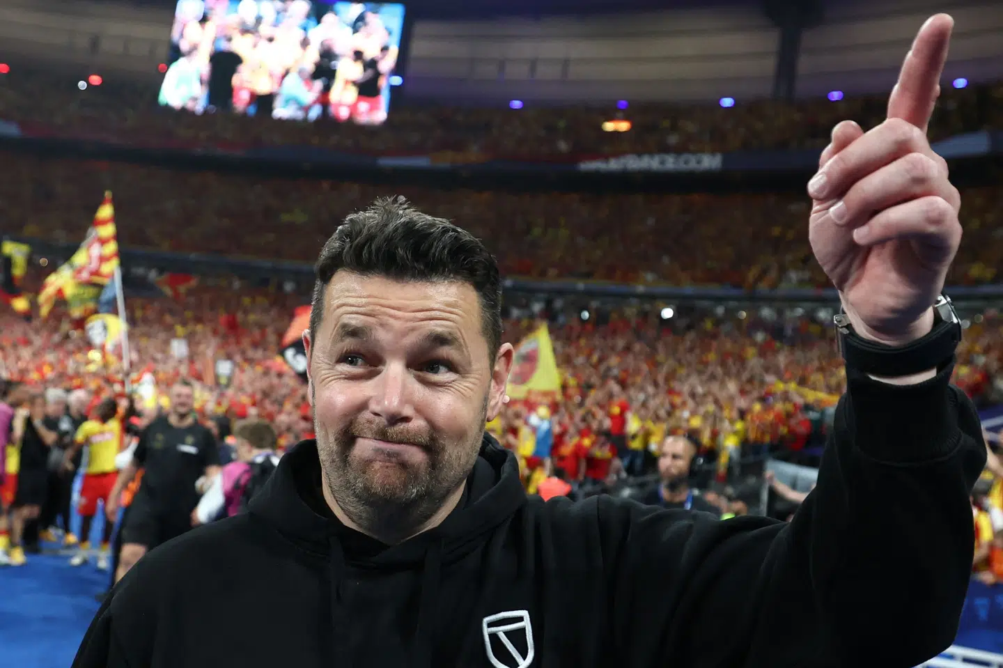 Pierre Sage havde stor succes i den forgange sæson med franske Lens- Nu har han fået nyt job som cheftræner i Crystal Palace. (Arkivfoto).