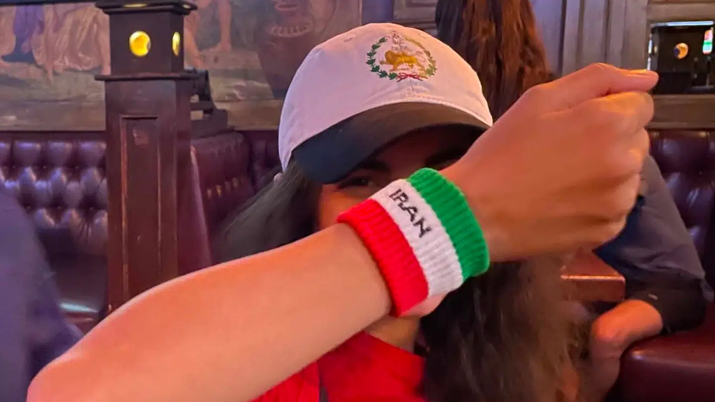 Iransk fan i New York.