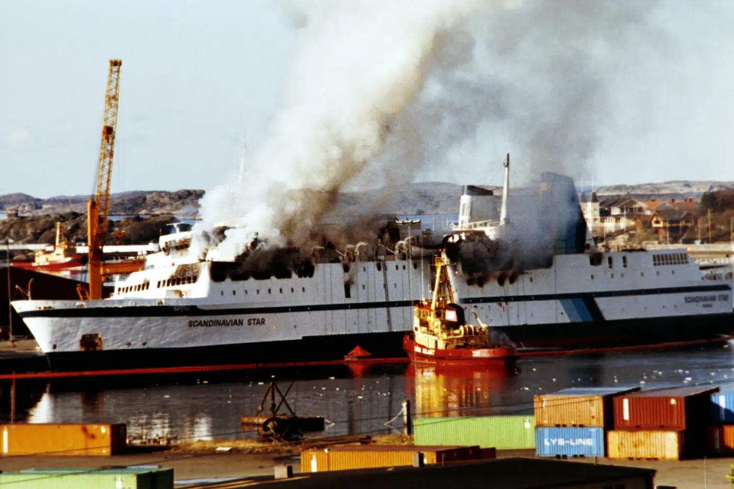 159 personer mistede livet i brandkatastrofen i 1990 på færgen "Scandinavian Star". 47 overlevende og pårørende anker byrettens frifindelse af Søfartsstyrelsen til landsretten. (Arkivfoto).