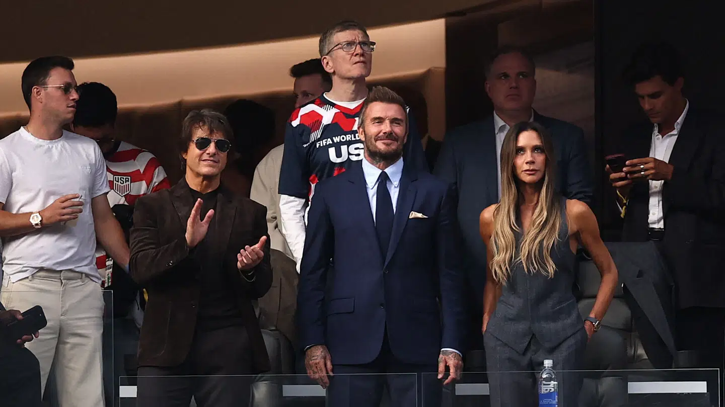 Tom Cruise, David og Victoria Beckham til VM.