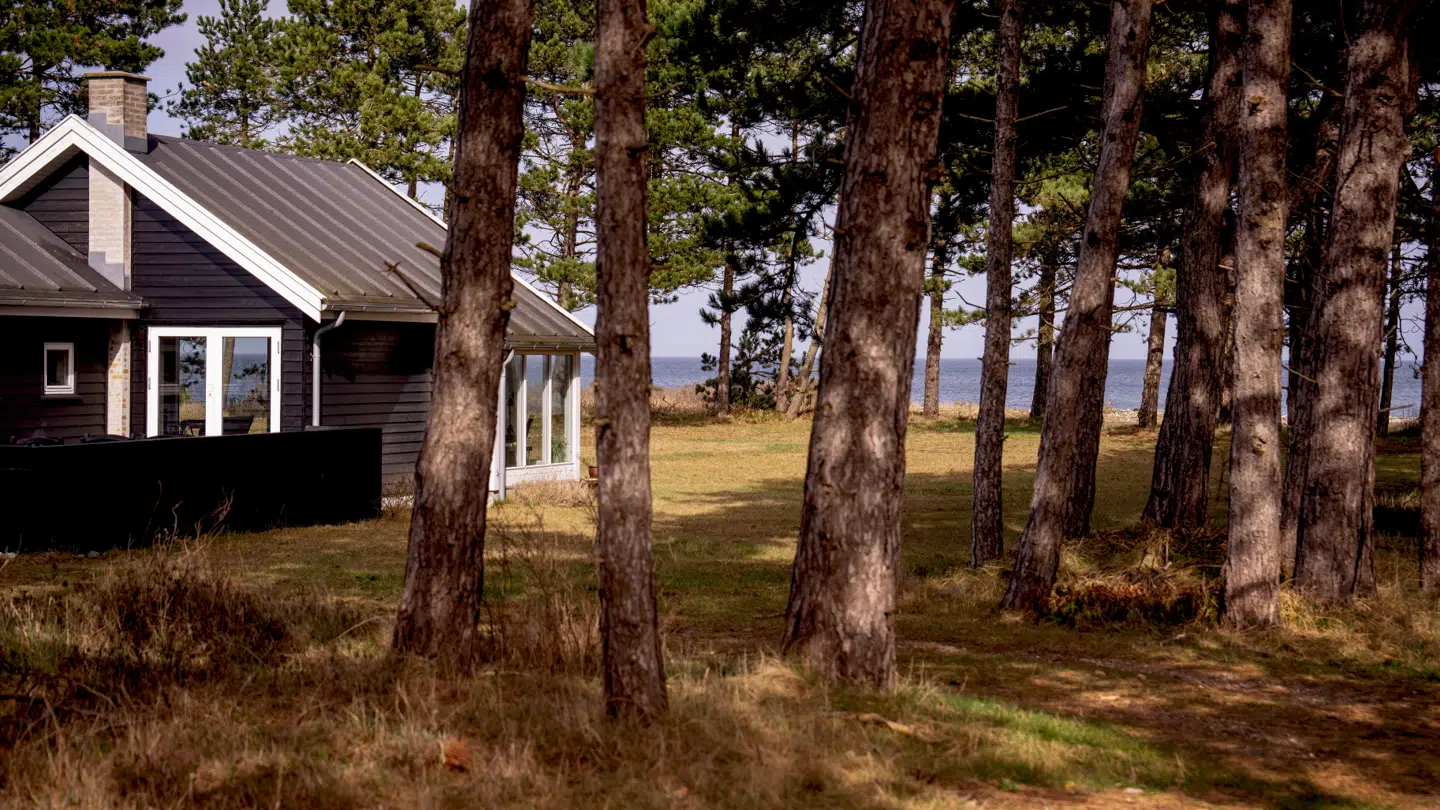 Arkivfoto af et sommerhus.