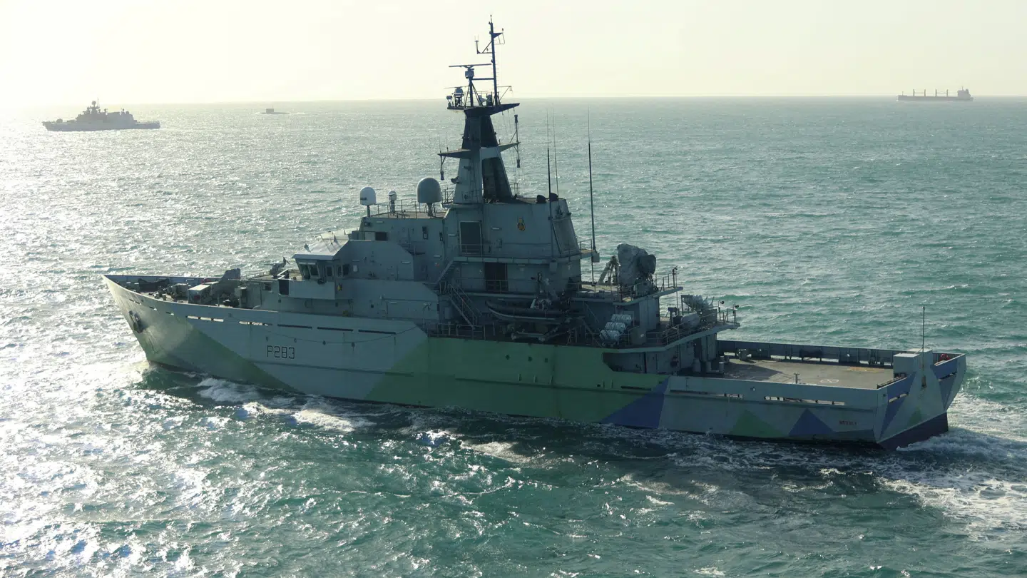 Den russiske fregat, Admiral Grigorovich.