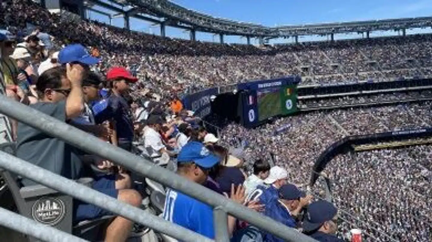 Brutal varme på stadionet i USA.