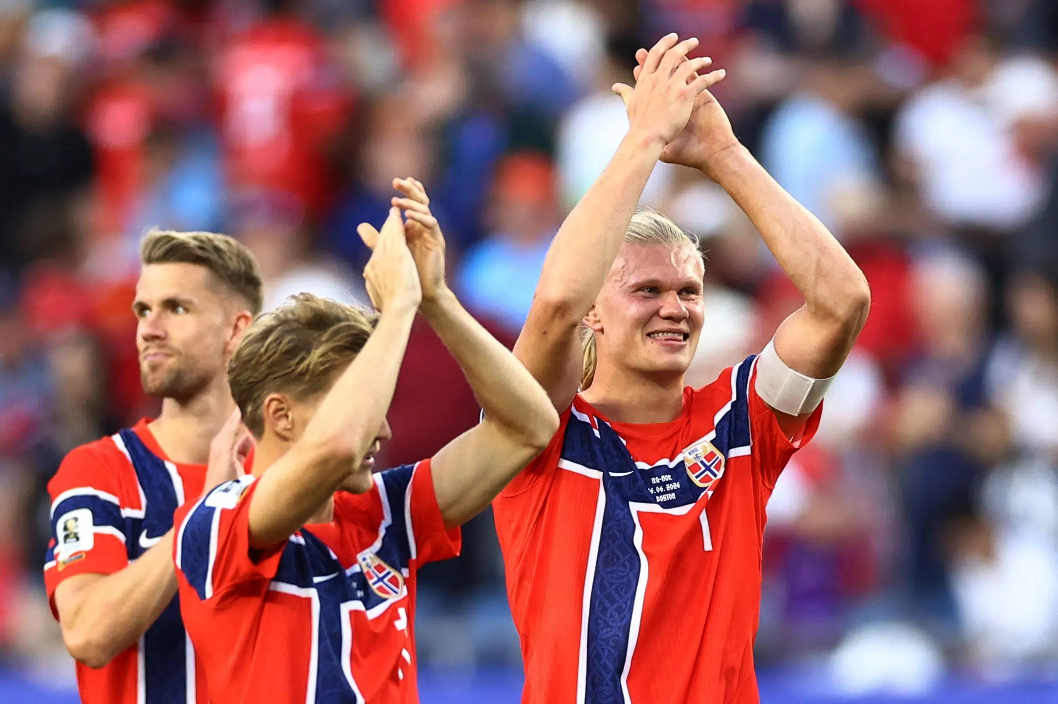 Haaland scores twice in Norway's World Cup debut win but calls for better play