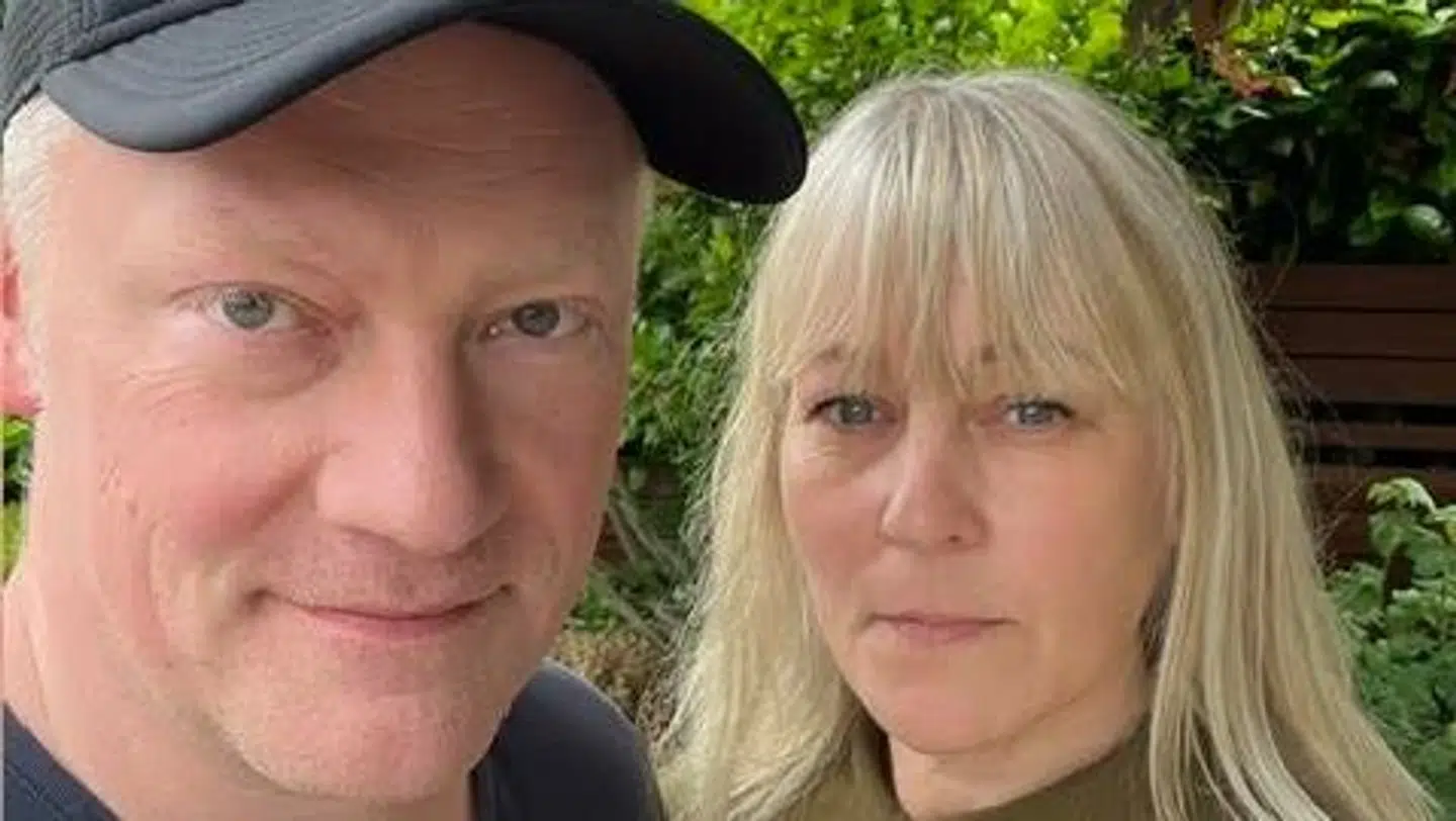 Her ses ægteparret Christina og Jesper Hansen Bokelmann ved deres villa i Gundsømagle i Roskilde i Kommune.