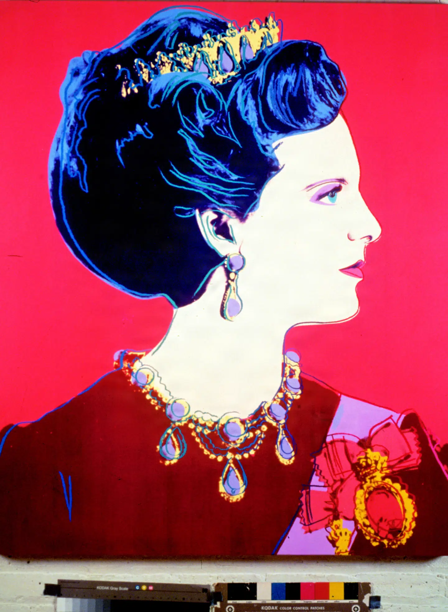 Andy Warhols portræt af Dronning Margrethe II.