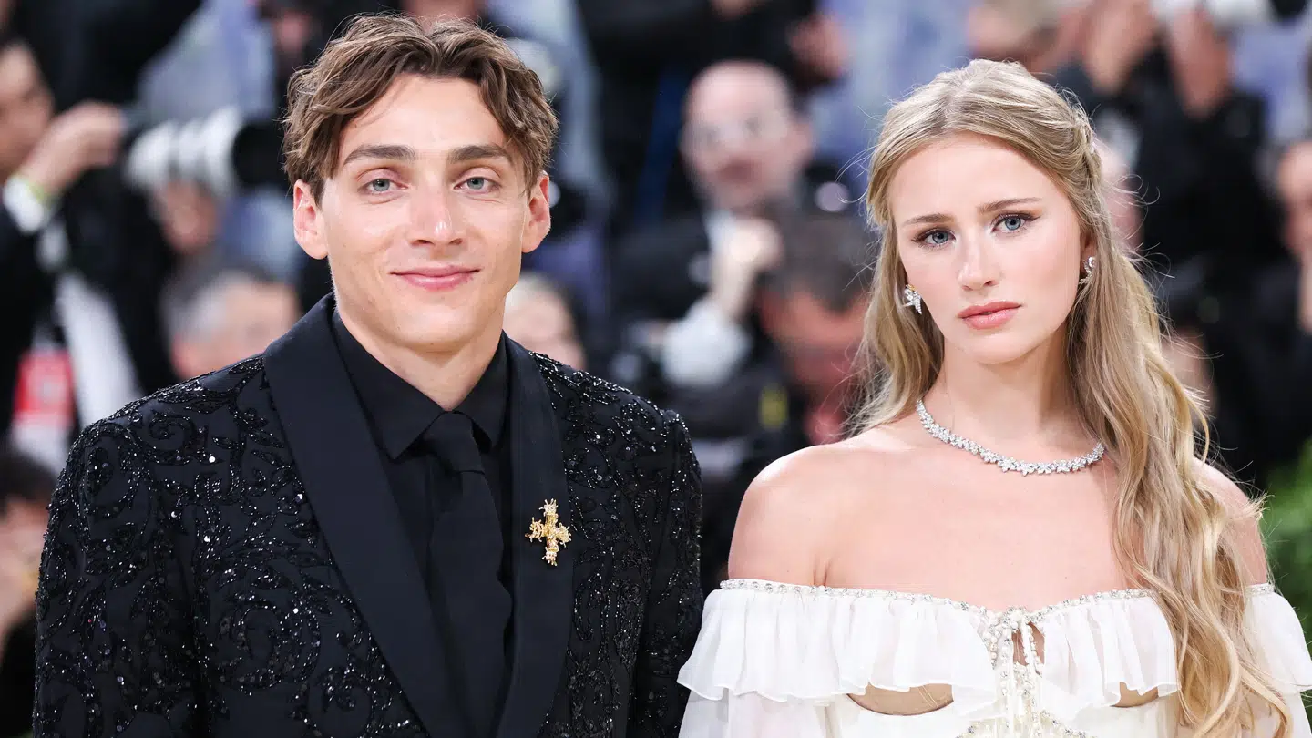 Armand Duplantis og Desiré Inglander ses her sammen under årets Met Gala i maj.
