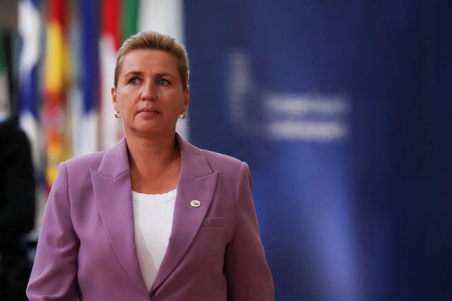 Statsminister Mette Frederiksen (S) ankommer til EU-topmøde i Bruxelles.