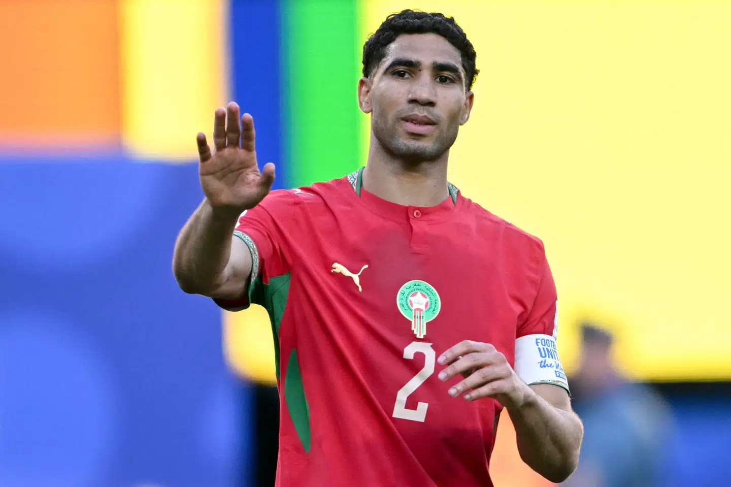 Marokkaneren Achraf Hakimi var med i hele 1-1-kampen mod Brasilien i holdenes første opgør i VM-gruppespillet i New York. (Arkivfoto).