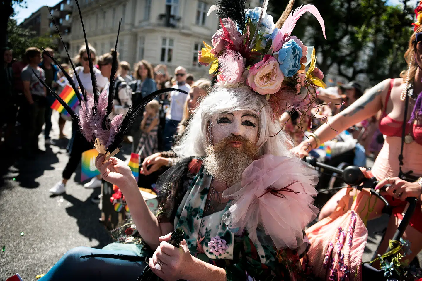 København har en særlig status som foregangsby i kampen for homoseksuelles rettigheder. Her er det Copenhagen Pride-deltagere i 2017.