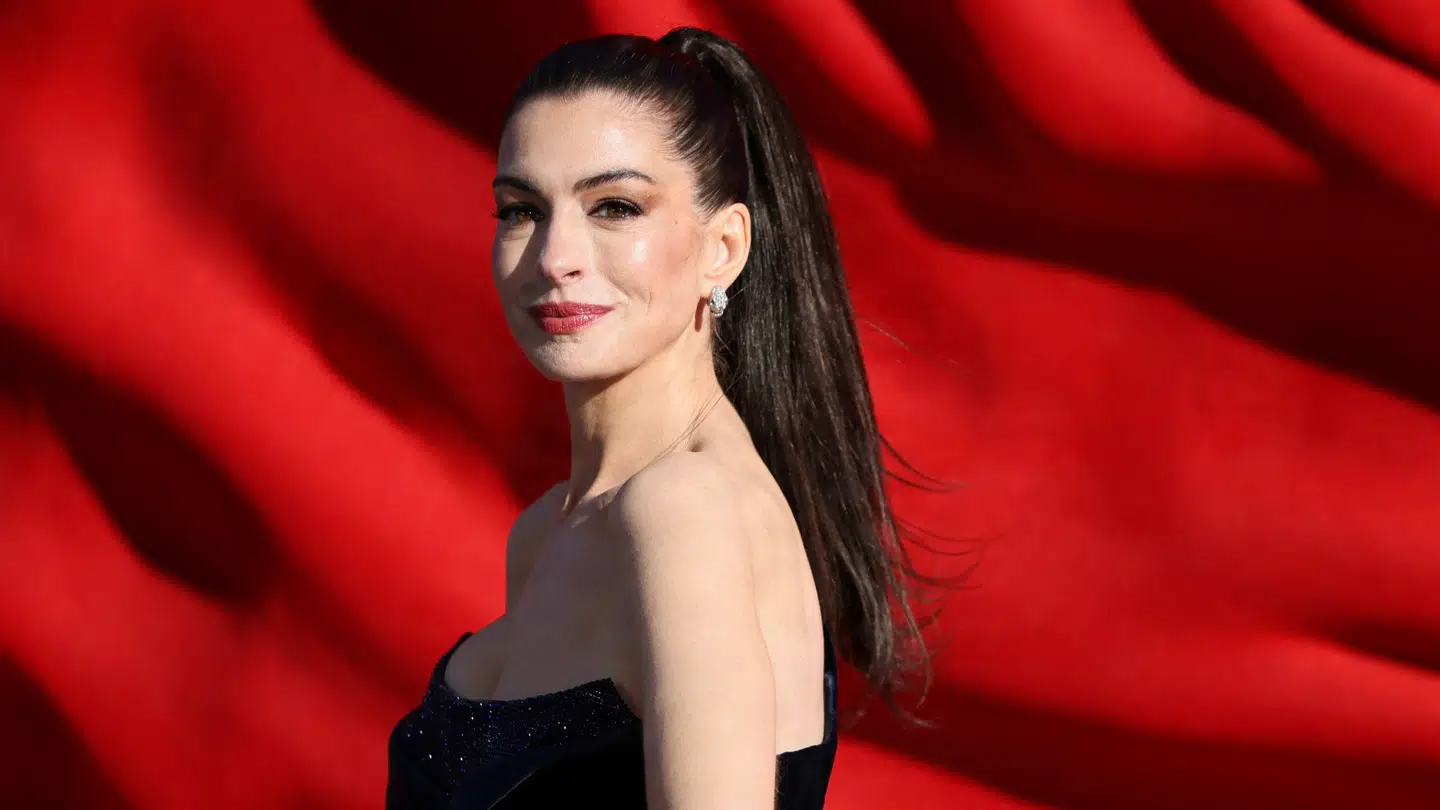 Anne Hathaway i London 22. april 2026 i forbindelse med filmen 'The Devil Wears Prada 2'.