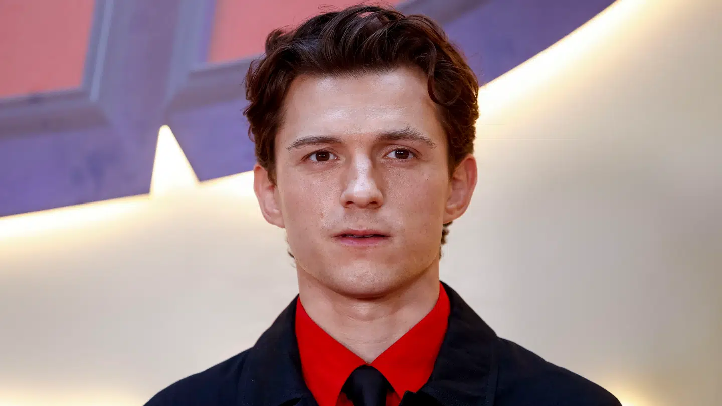 Her ses Hollywood-stjernen Tom Holland under en fremvisning af filmen 'Spider-Man: Brand New Day' i Madrid den 15. juni.