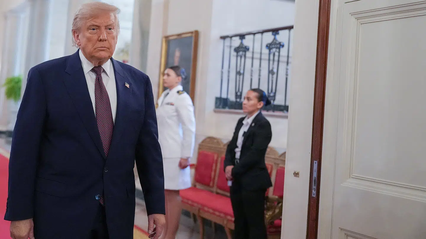 Den amerikanske præsident, Donald Trump, ses her i Det Hvide Hus den 18. juni.