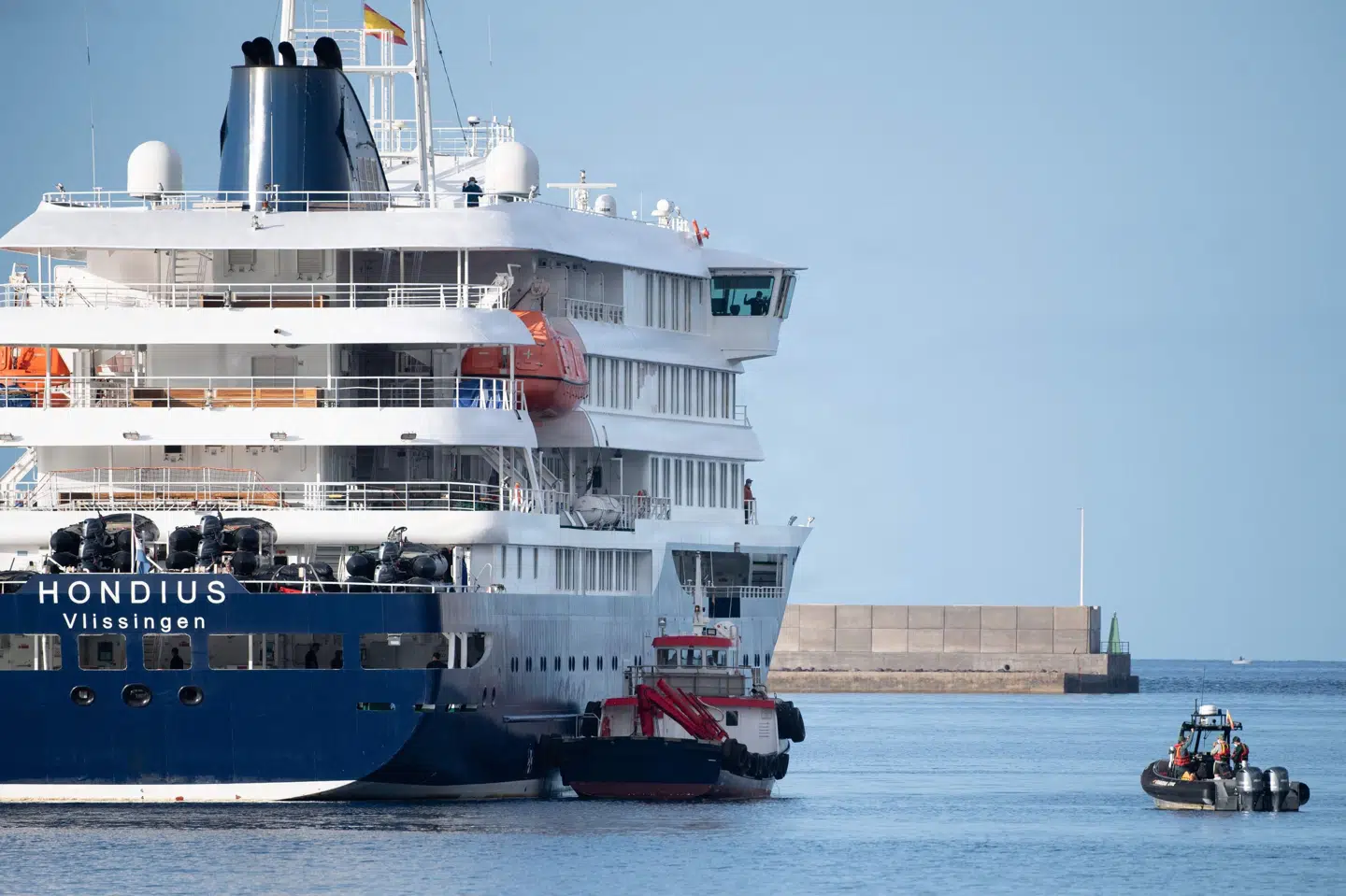 Skibet MV "Hondius" der siden maj har været i fokus på grund af flere tilfælde af hantavirus blandt krydstogtsskibets passagerer. (Arkivfoto).