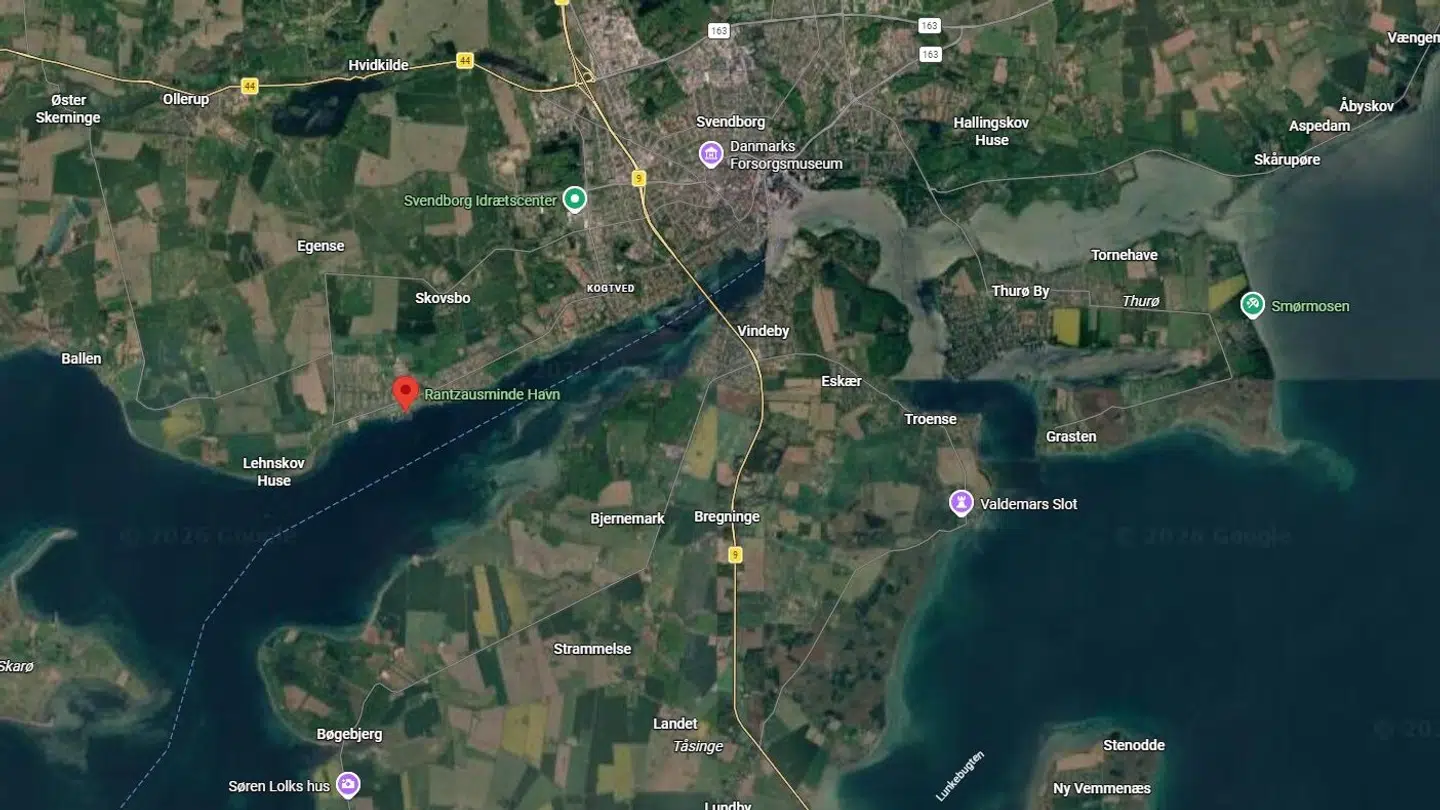 Ulykken fandt sted ud for Rantzausminde Havn ved Svendborg.