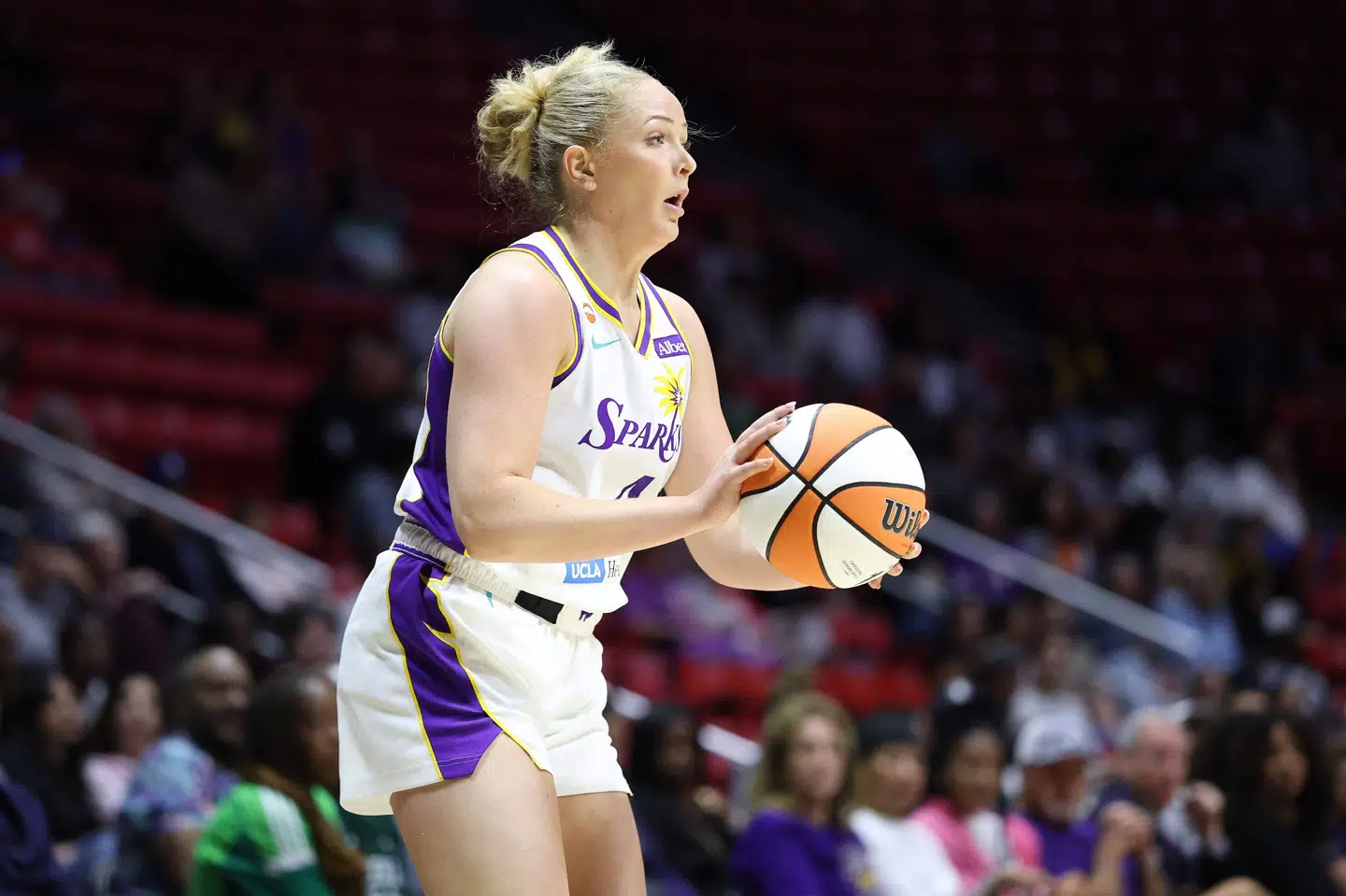 Laura Ziegler scorede fire point i sin debut for Los Angeles Sparks. (Arkivfoto).