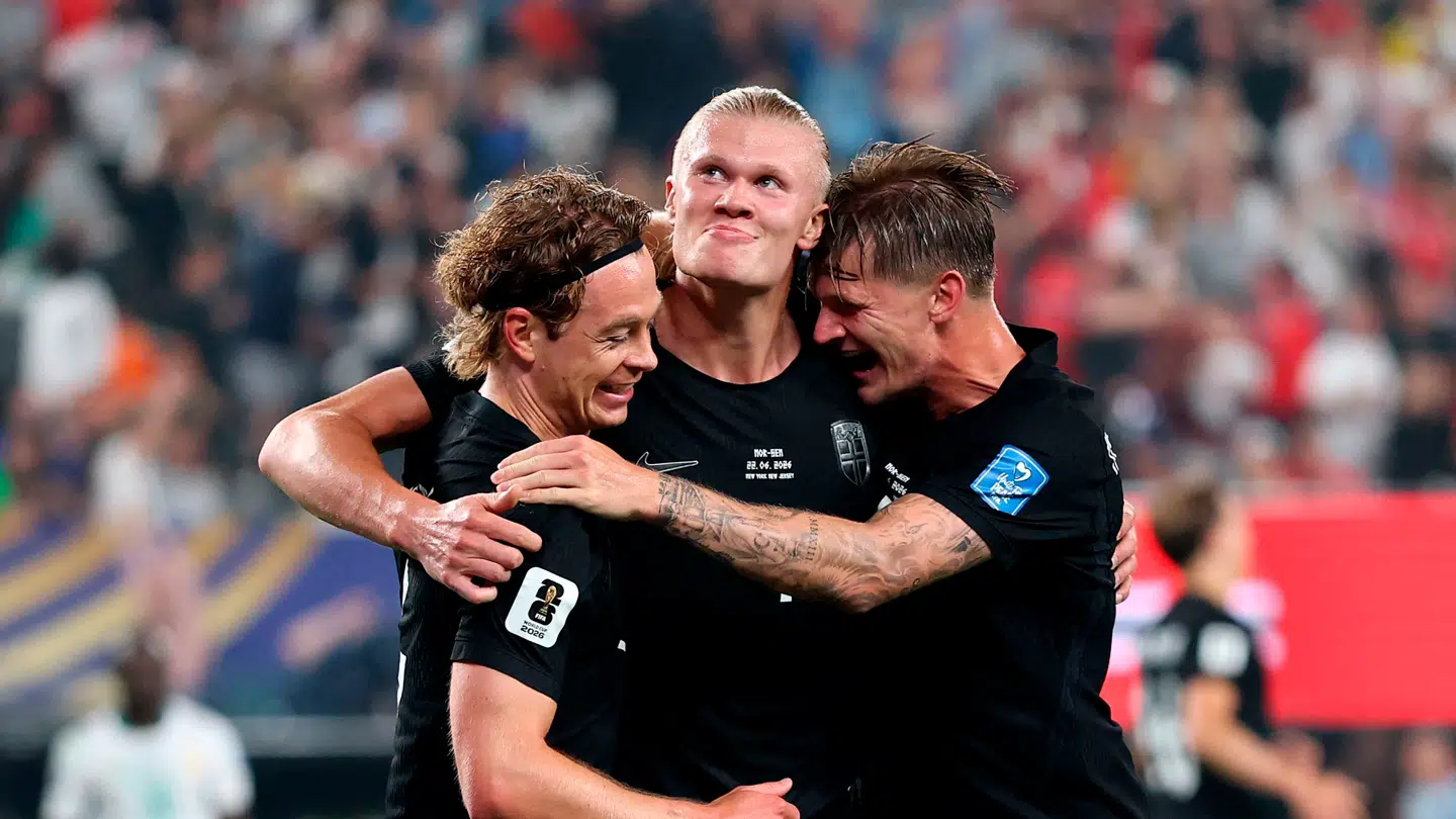 Erling Haaland i midten var et bæst. Og nu er Norge i VM-himlen.