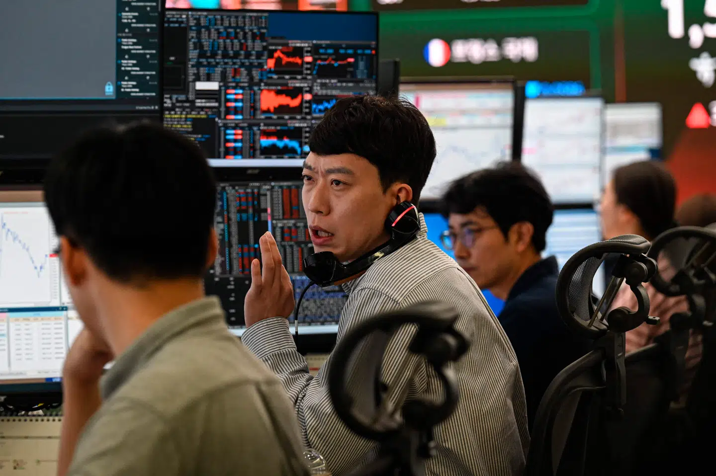 Børsudviklingen i Seoul i Sydkorea optog tirsdag morgen handlerne intenst.