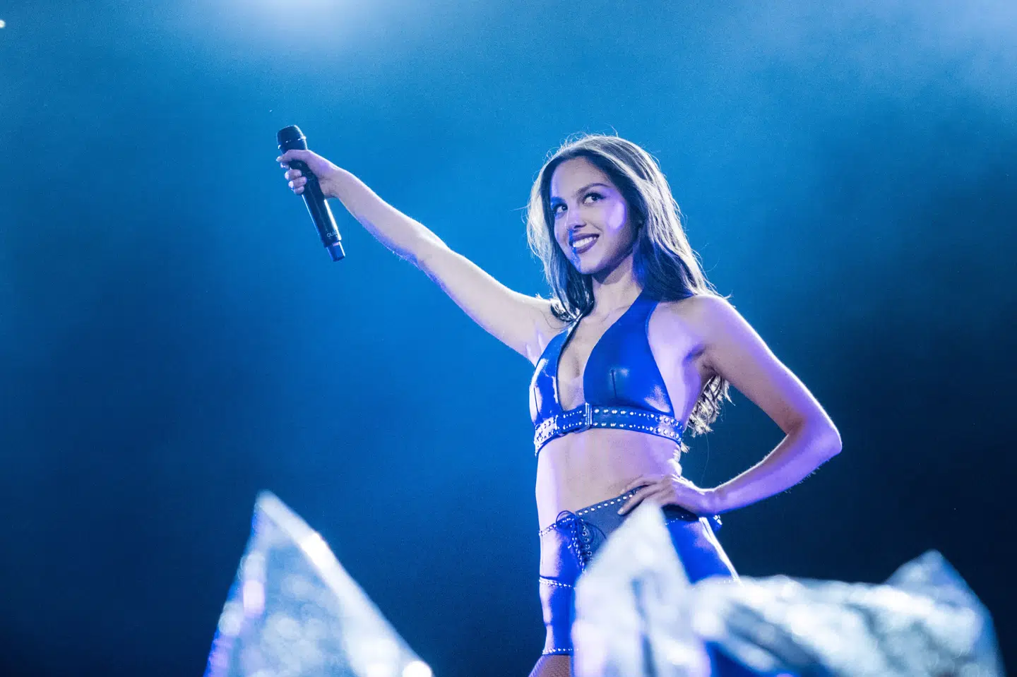 Olivia Rodrigo på Orange Scene under sin optræden på Roskilde Festival i 2025. Nu starter hun sin egen festival. (Arkivfoto).