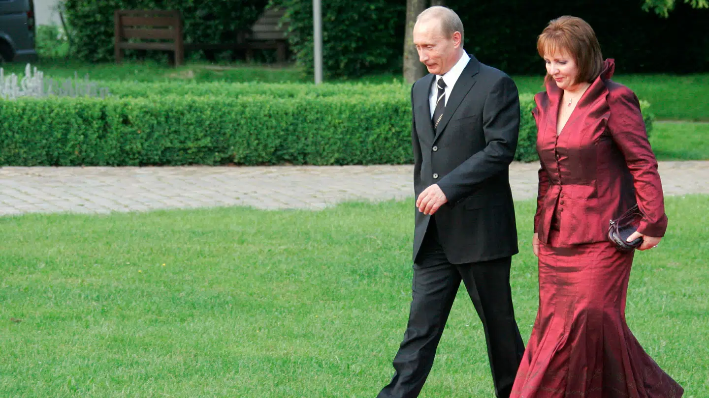 Den russiske præsident Vladimir Putin sammen med hans daværende kone Ljudmila Putina i 2007.