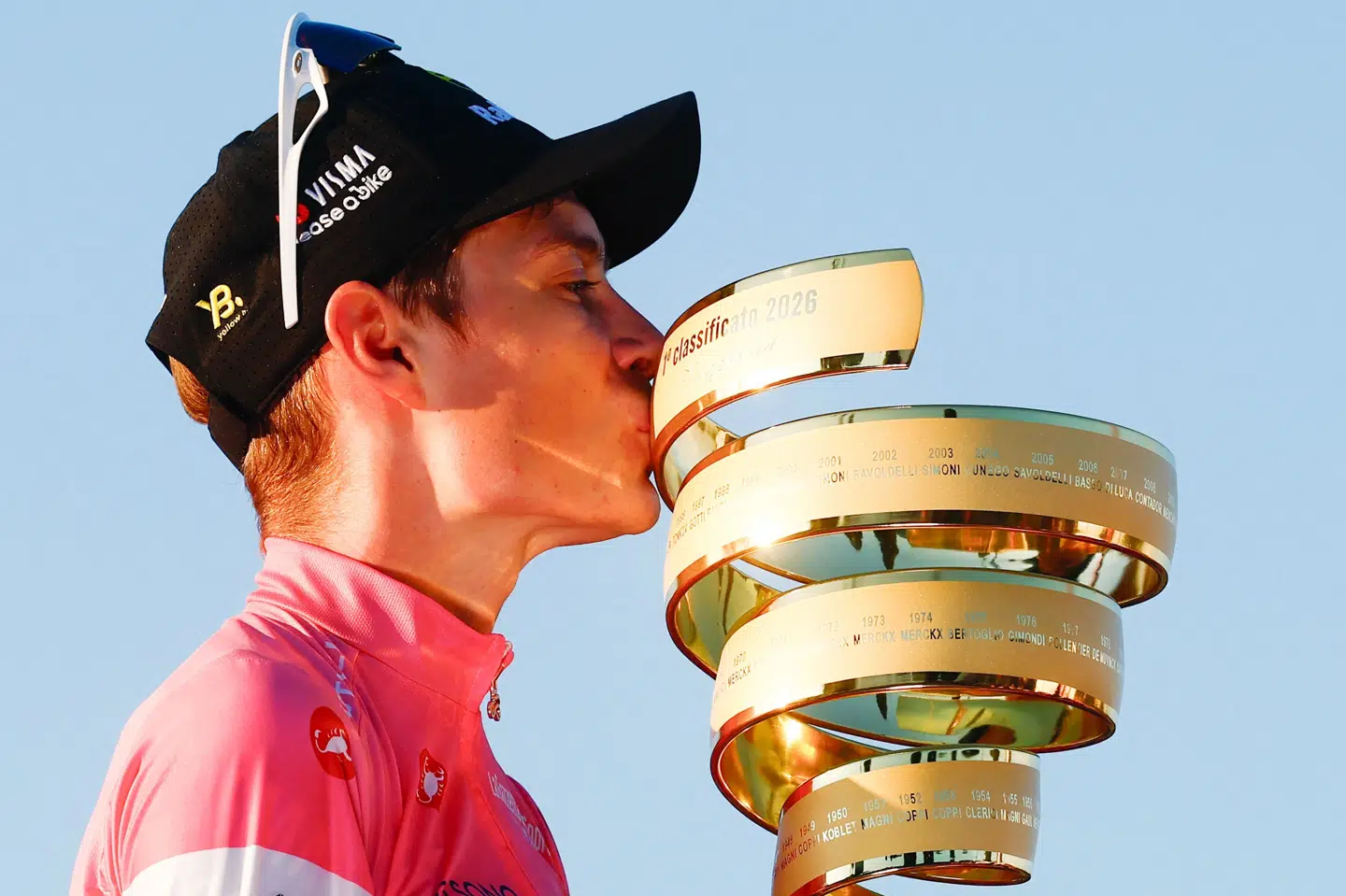Jonas Vingegaard, der vandt Giro d'Italia i maj, er tirsdag blevet udtaget til Tour de France. (Arkivfoto).