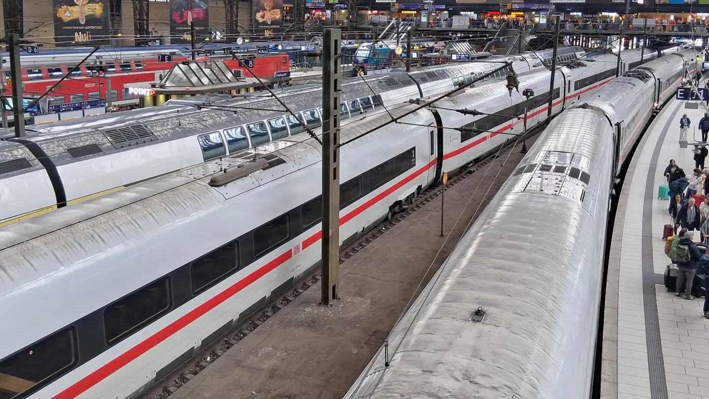 Arkivfoto af Hamborg Station.
