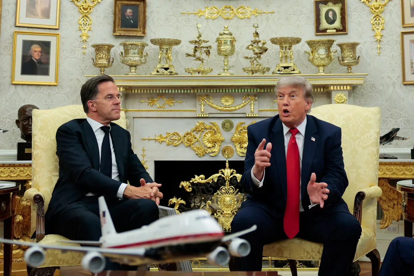Donald Trump blev skuffet over, at Nato-medlemmerne ikke støttede hans krig mod Iran, siger han onsdag i det Hvide Hus.