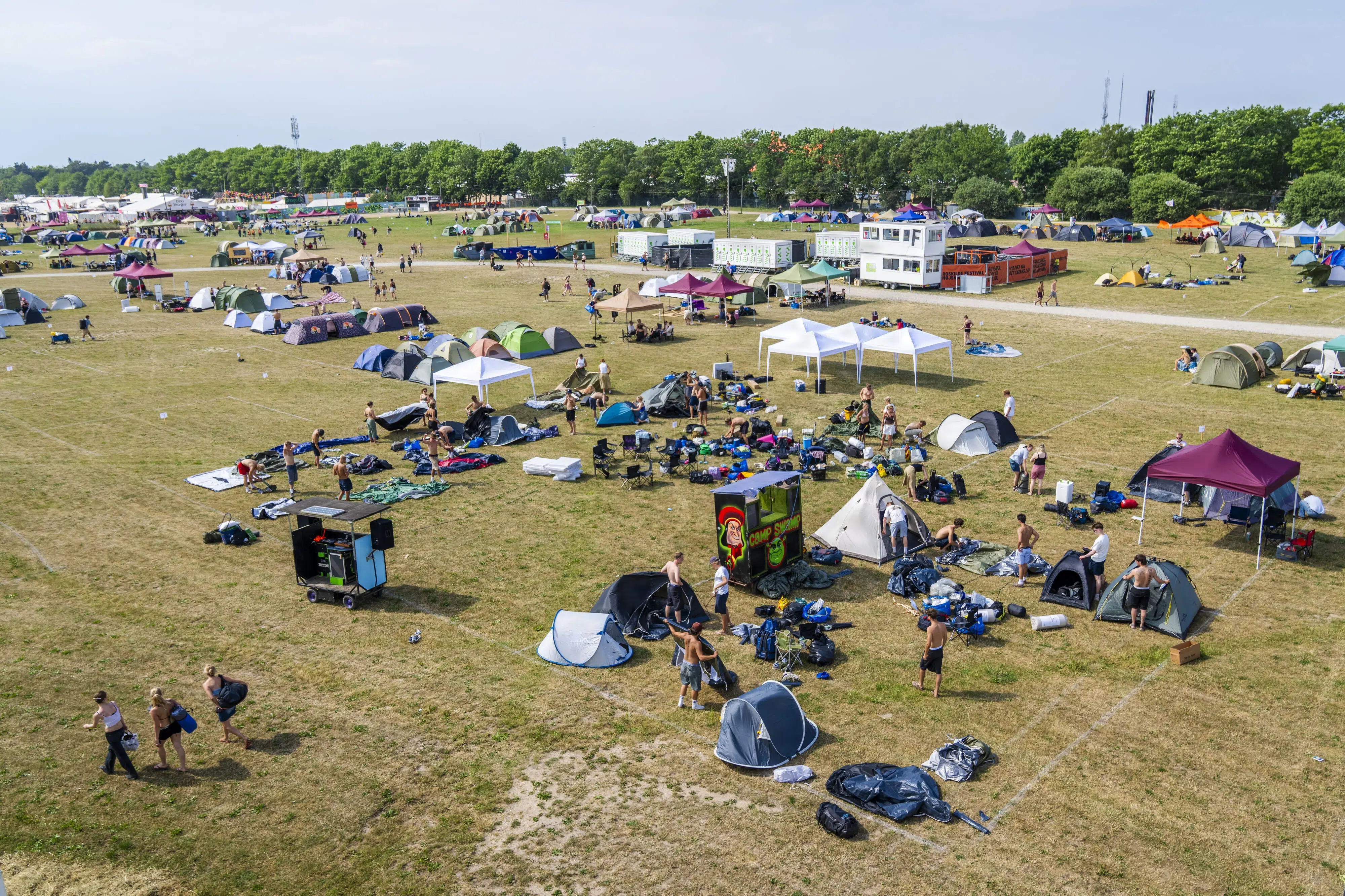 Tog kører normalt igen efter dødsulykke ved Roskilde Festival