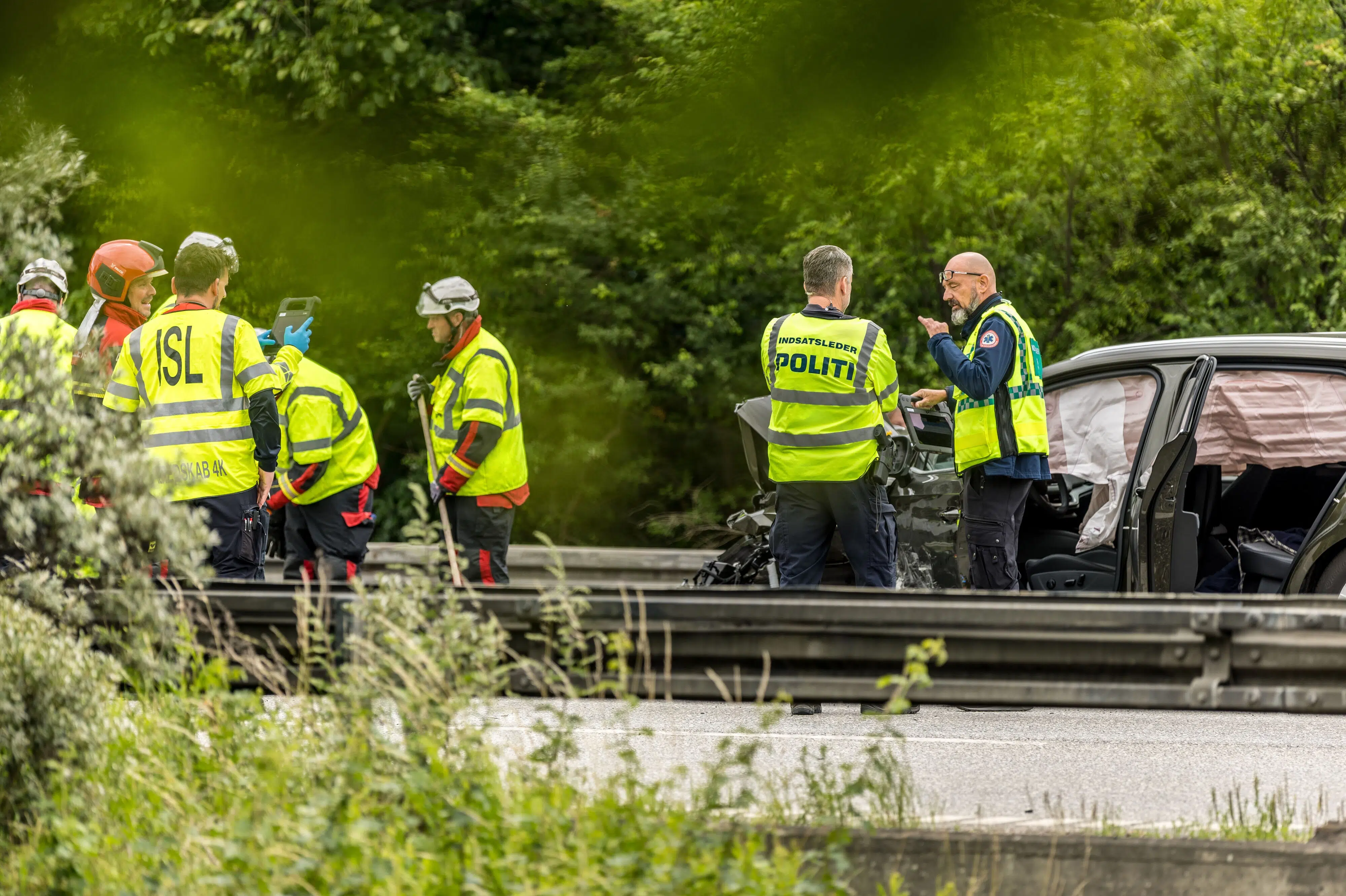 To personer er kommet til skade i uheld på Holbækmotorvejen
