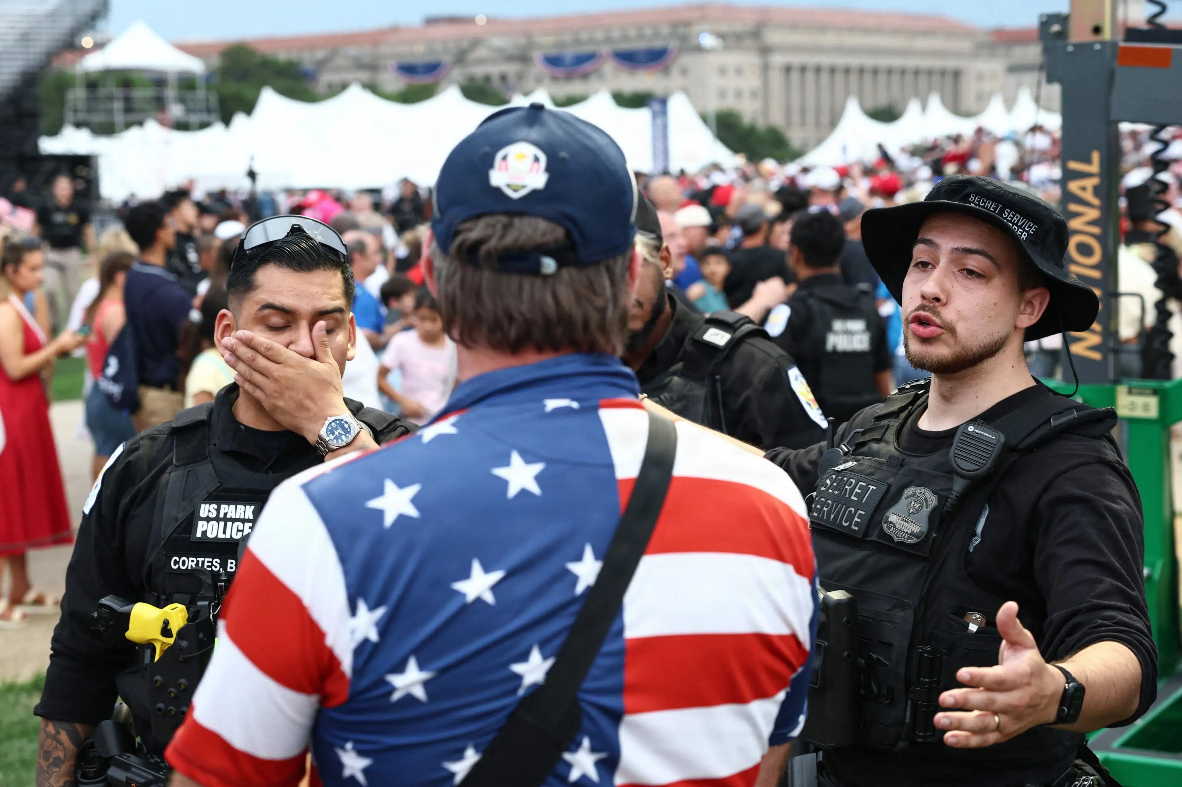 Fejring af USA's jubilæum i Washington udskudt grundet torden