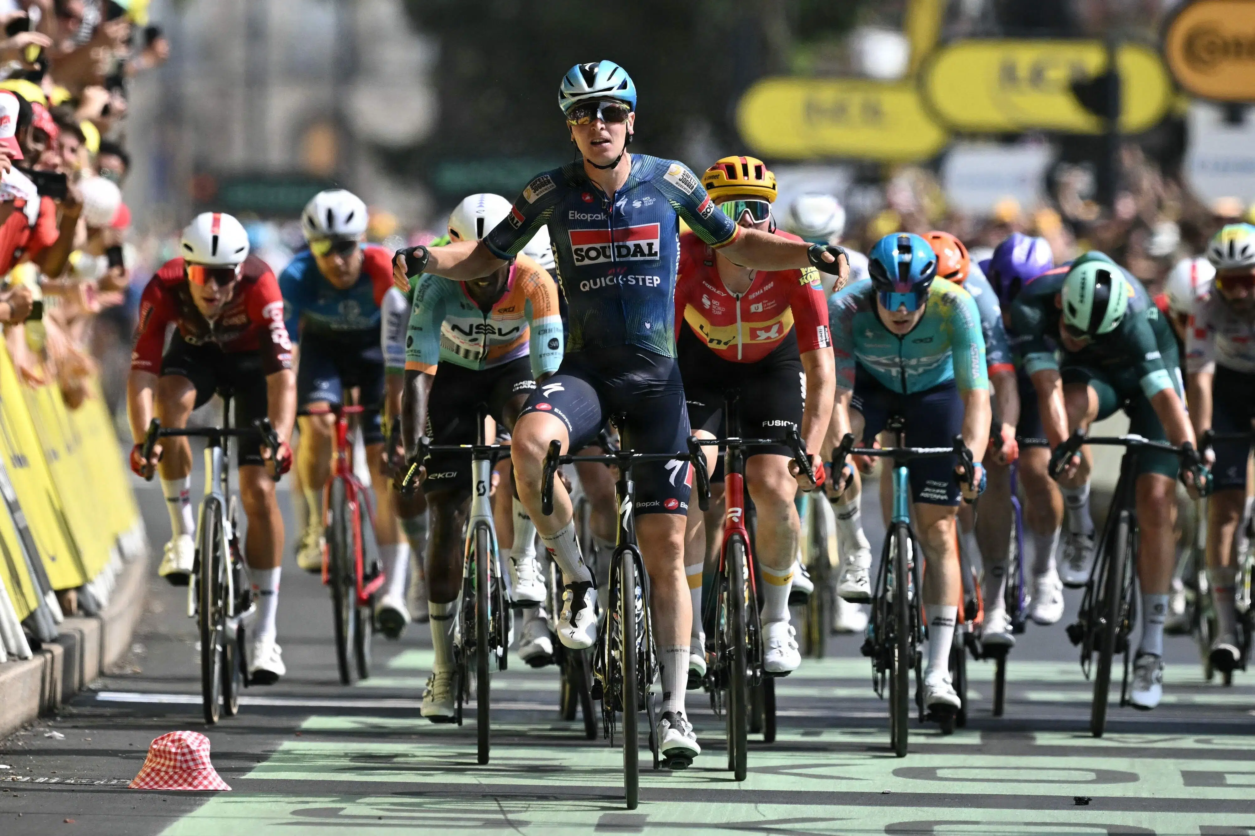 Belgiske Merlier spurter sig til etapesejr i Touren