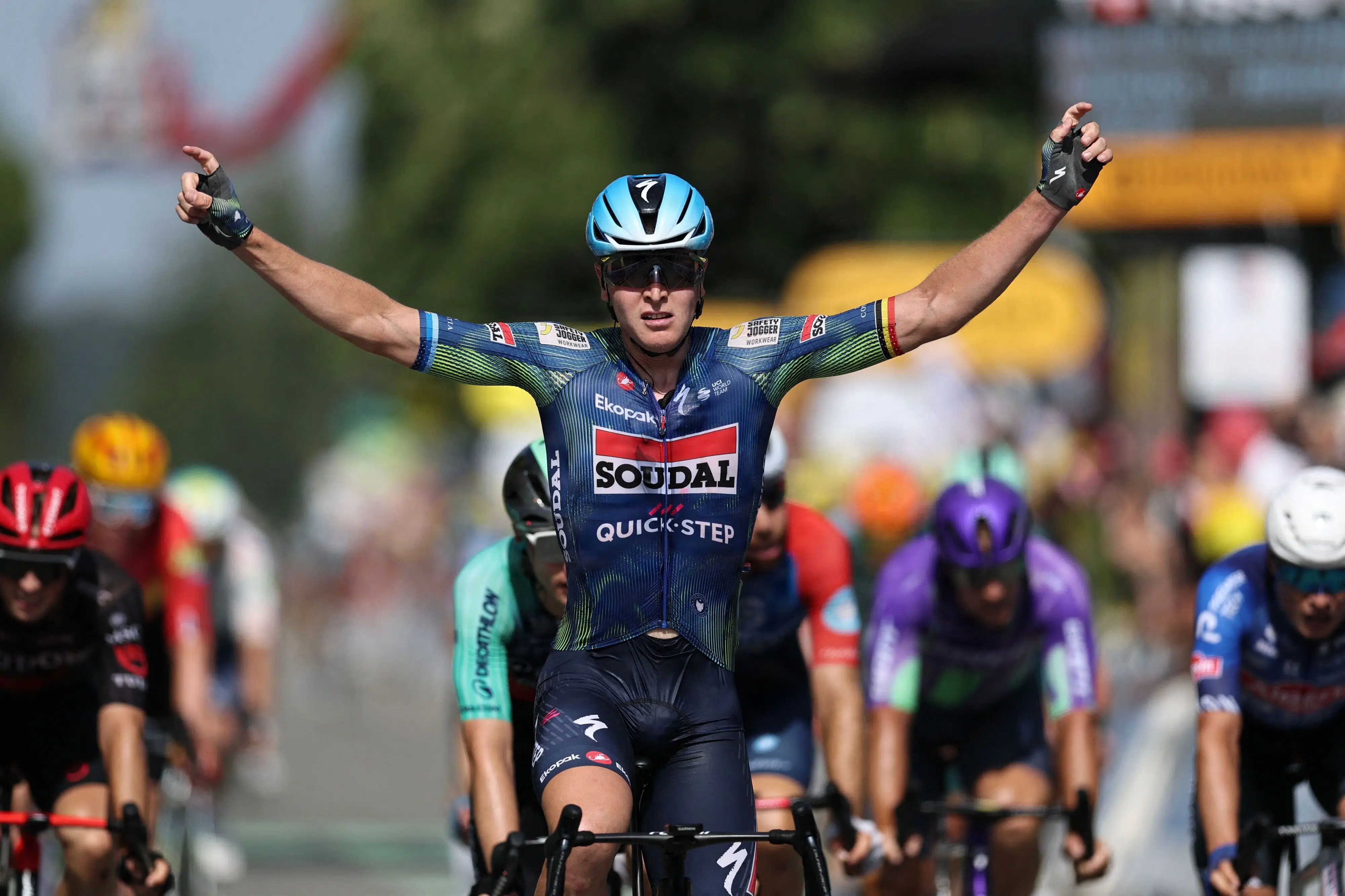 BLÅ BOG: Tim Merlier udbygger Tour de France-samlingen