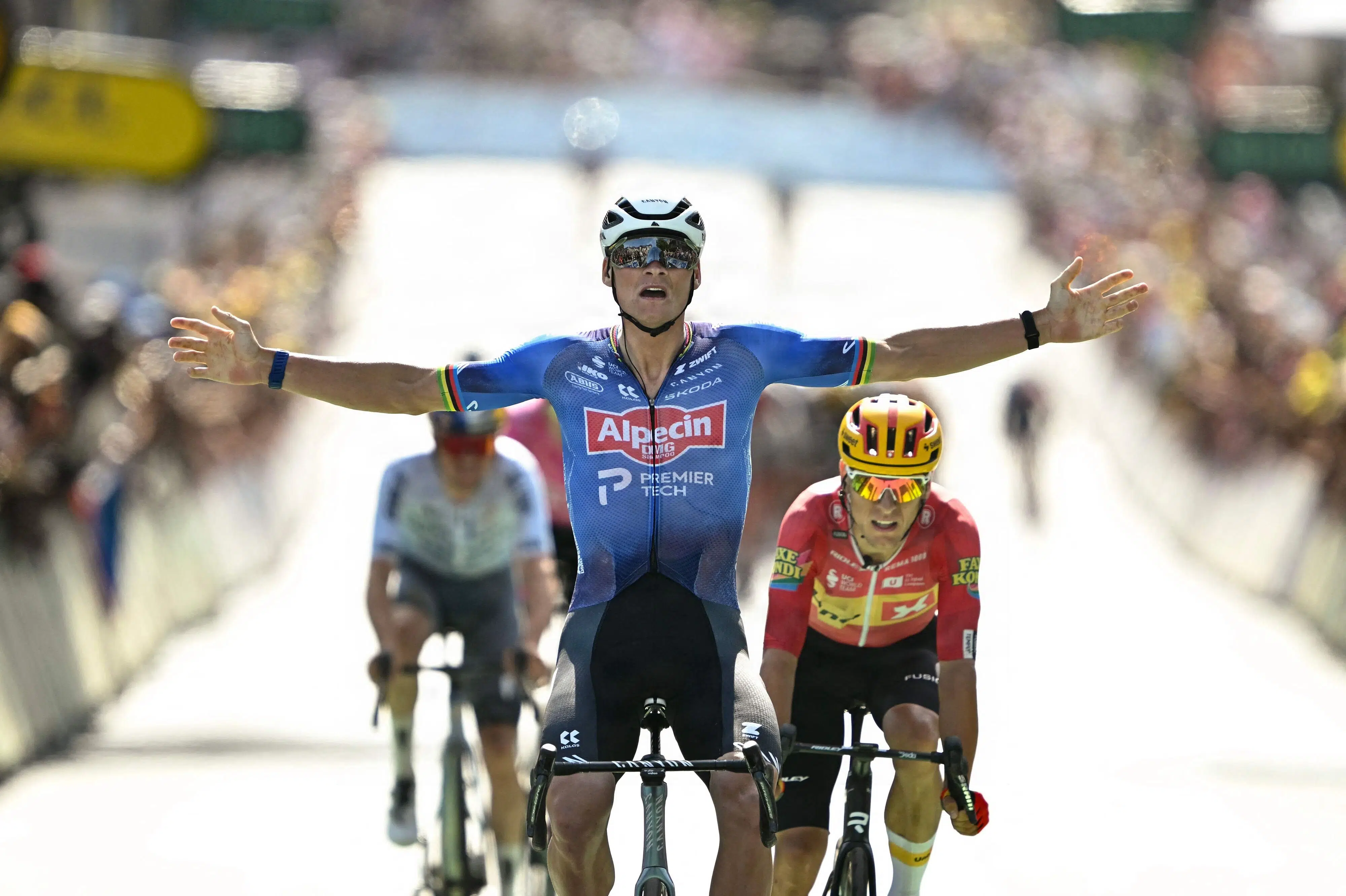 Hollandsk superstjerne vinder glohed etape i Tour de France