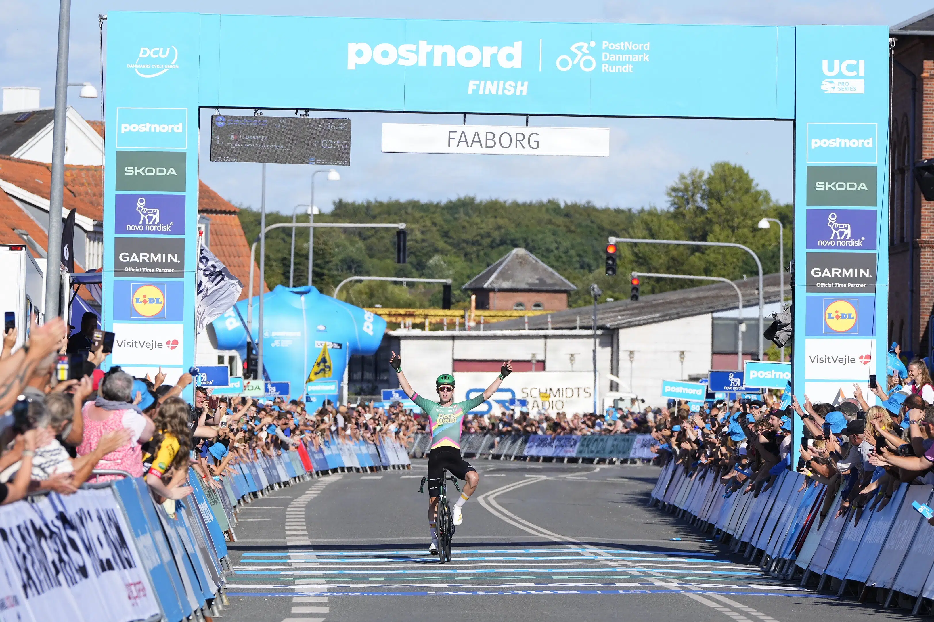 Nordmand bryder Wout van Aerts sejrsstime i Danmark Rundt