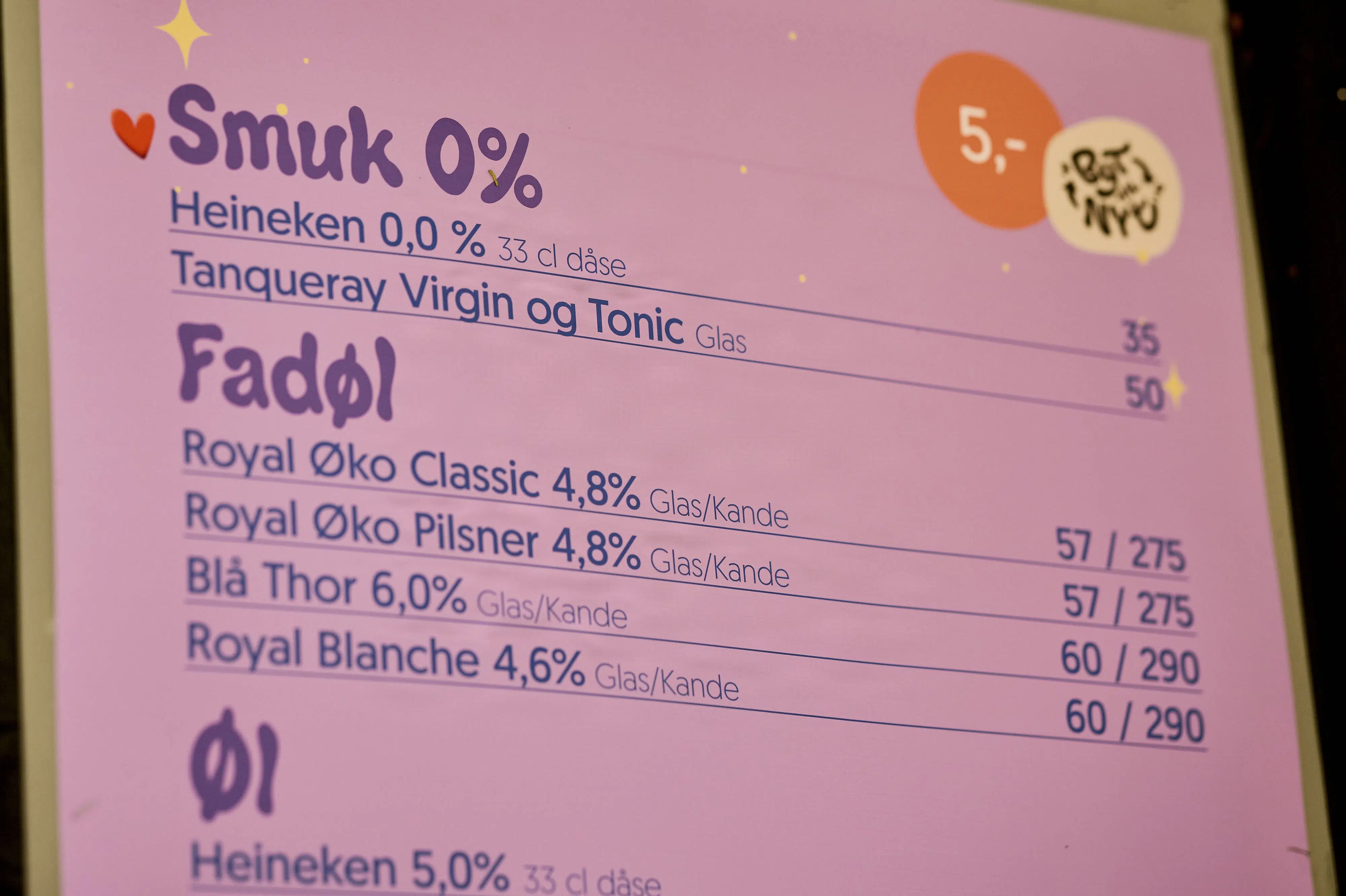 Smukfest sælger markant flere alkoholfrie produkter
