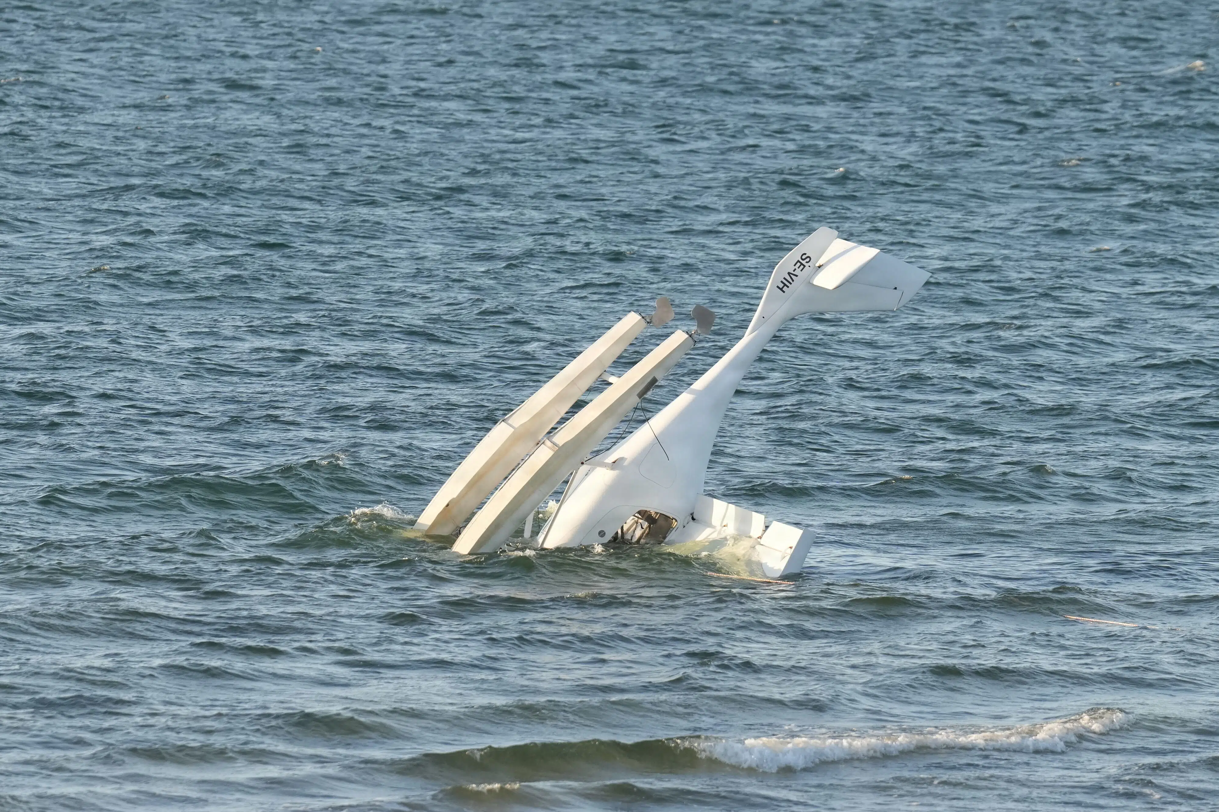 Swedish pilot, Norwegian passenger safe after seaplane overturns in strong winds off Denmark