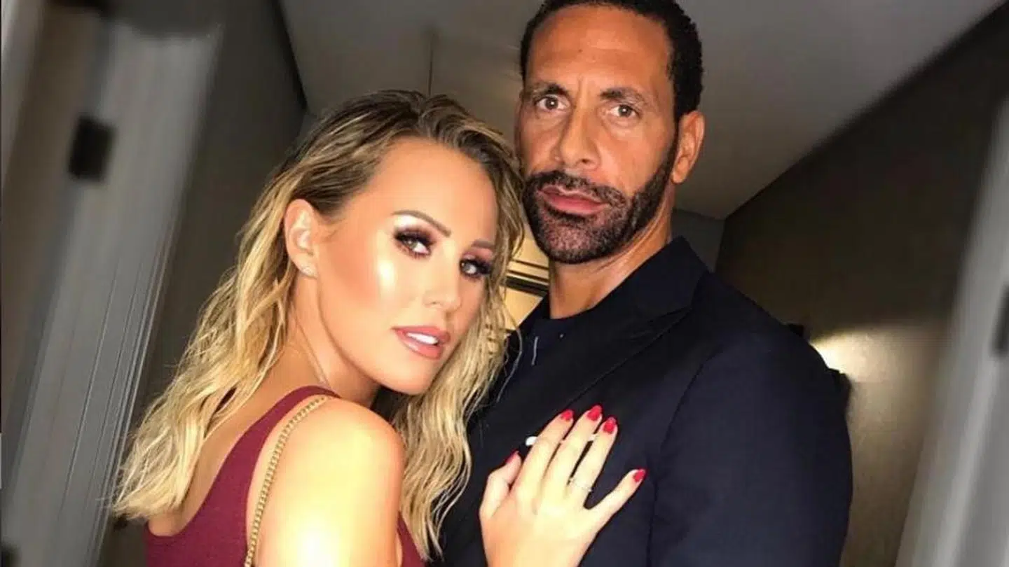 Rio Ferdinand og konen Kate Wright.