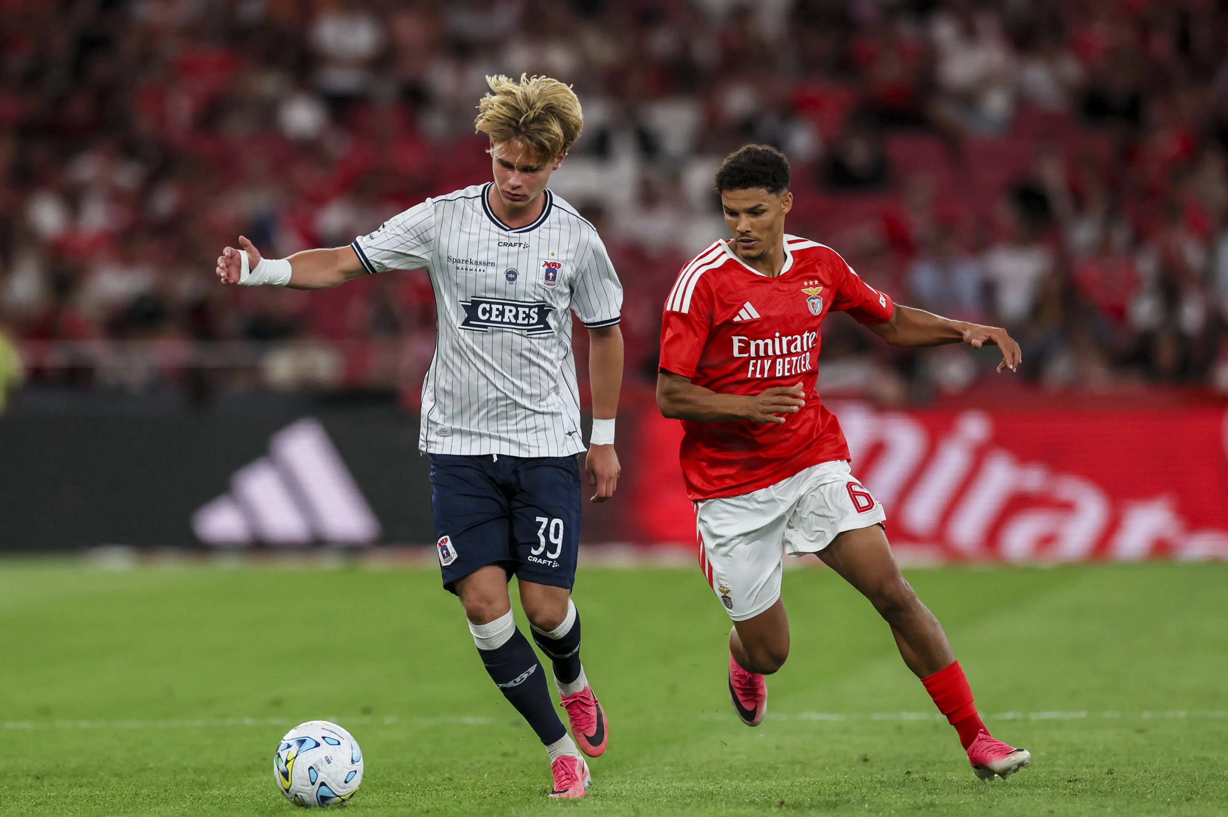 Former Benfica star Manniche gives AGF slim hope against Portuguese giants