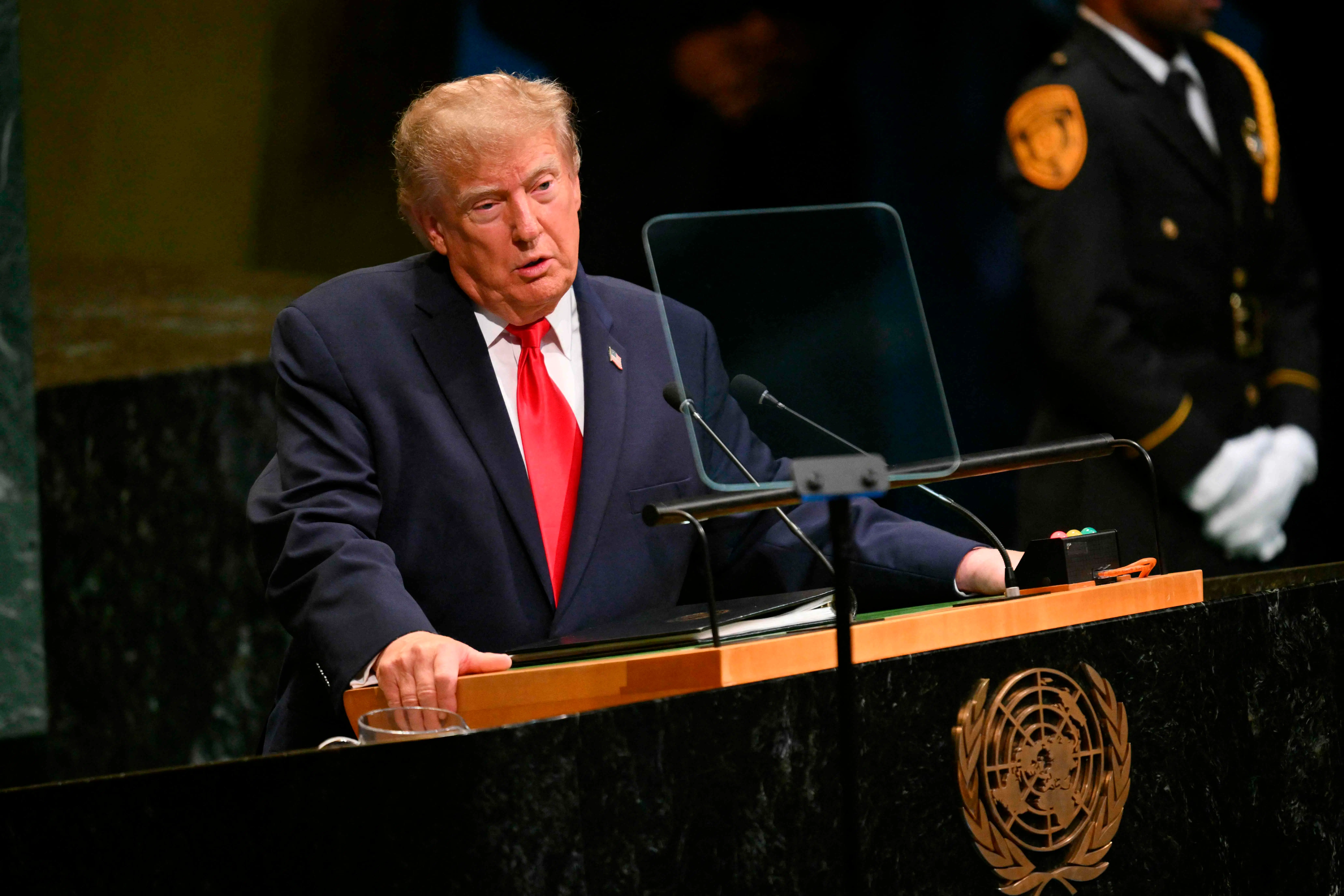 Fra FN-talerstolen talte Trump dunder om Iran: »Skal jeg drive dem ned i helvede?«