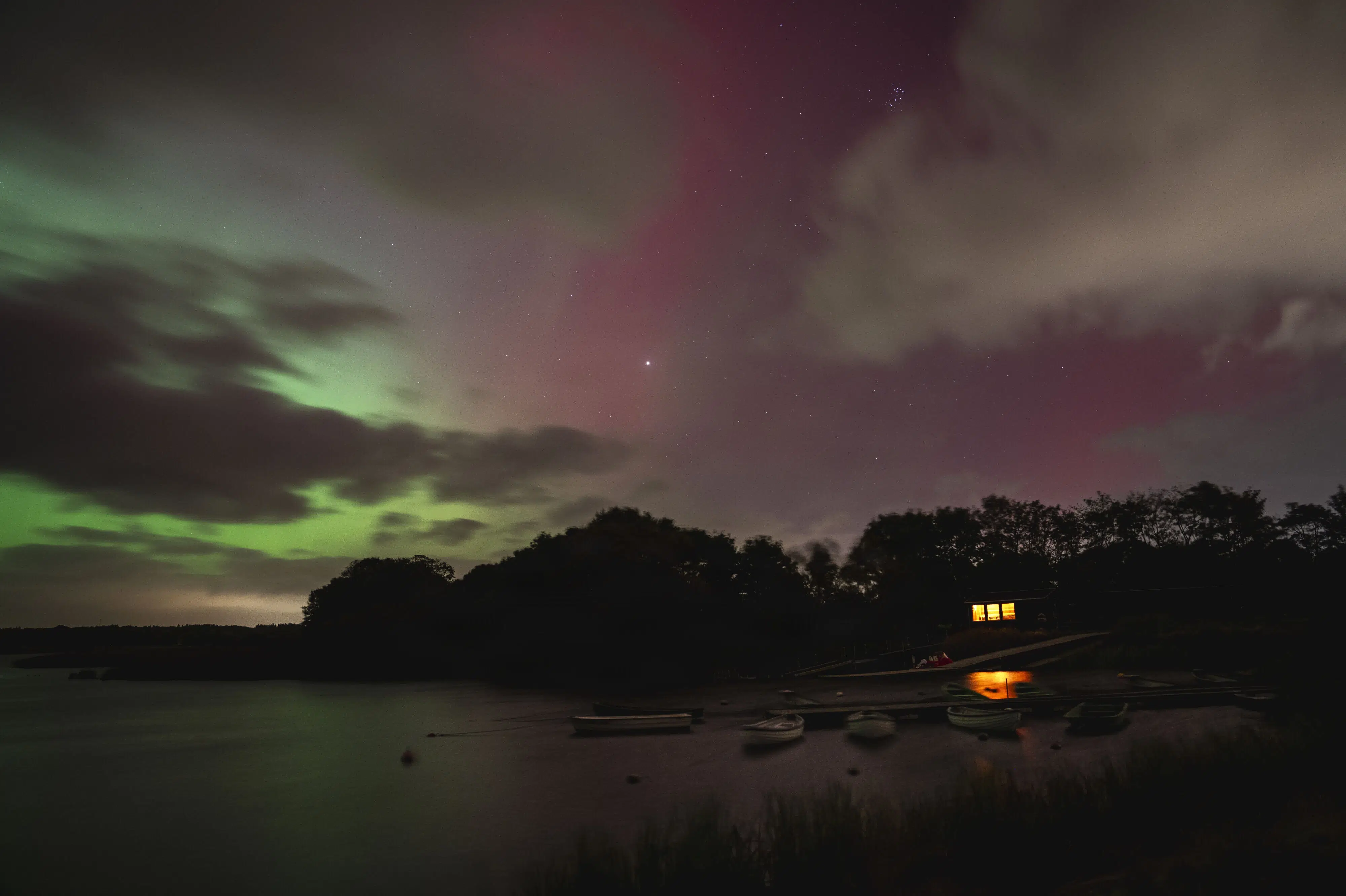 Gode vejrforhold giver mulighed for at se nordlys i Danmark