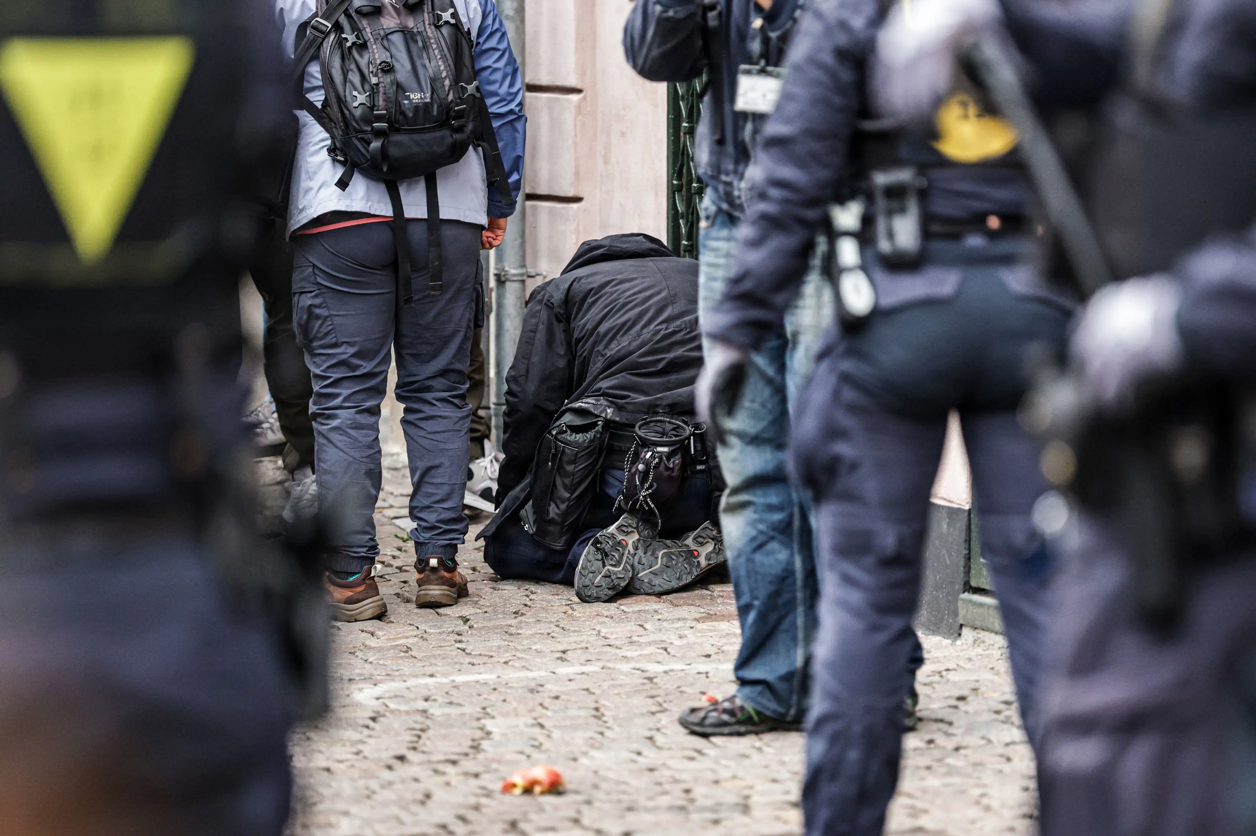 Pressefotografer blev slået med politistave under demonstration