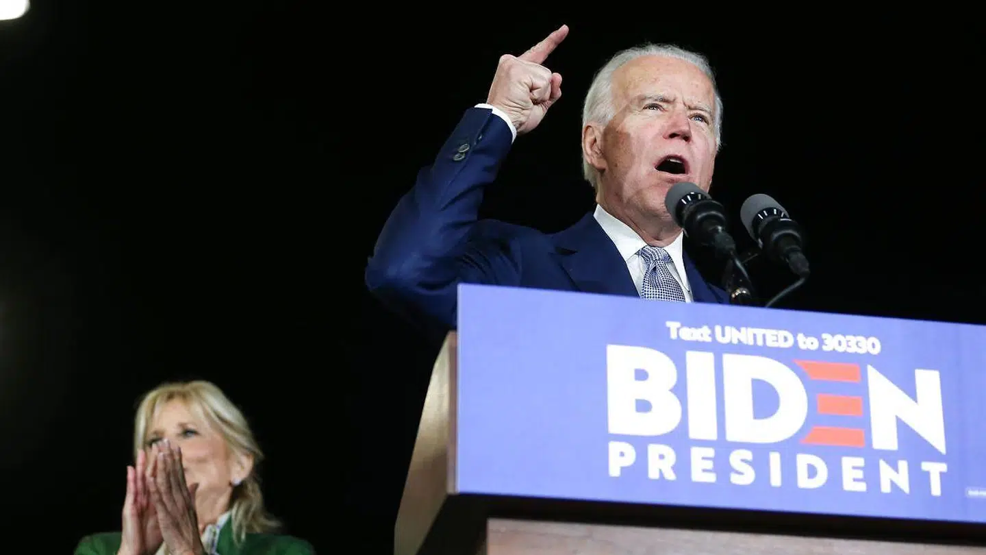 Her ses Joe Biden.