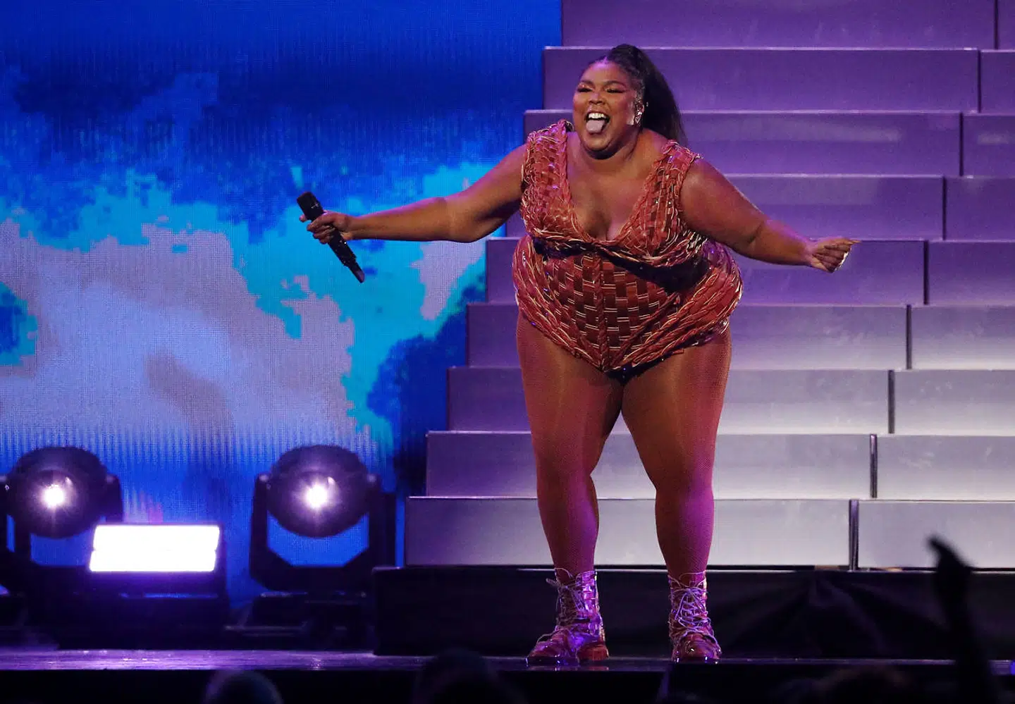 Lizzo optræder til Brit Awards 2020.