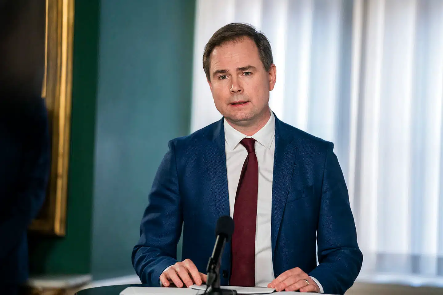 Finansminister Nicolai Wammen og social- og indenrigsminister Astrid Krag holder pressemøde med Jacob Bundsgaard fra KL og Stephanie Lose fra Danske Regioner om tiltag, som skal understøtte dansk økonomi, i Finansministeriet torsdag den 26. marts 2020.