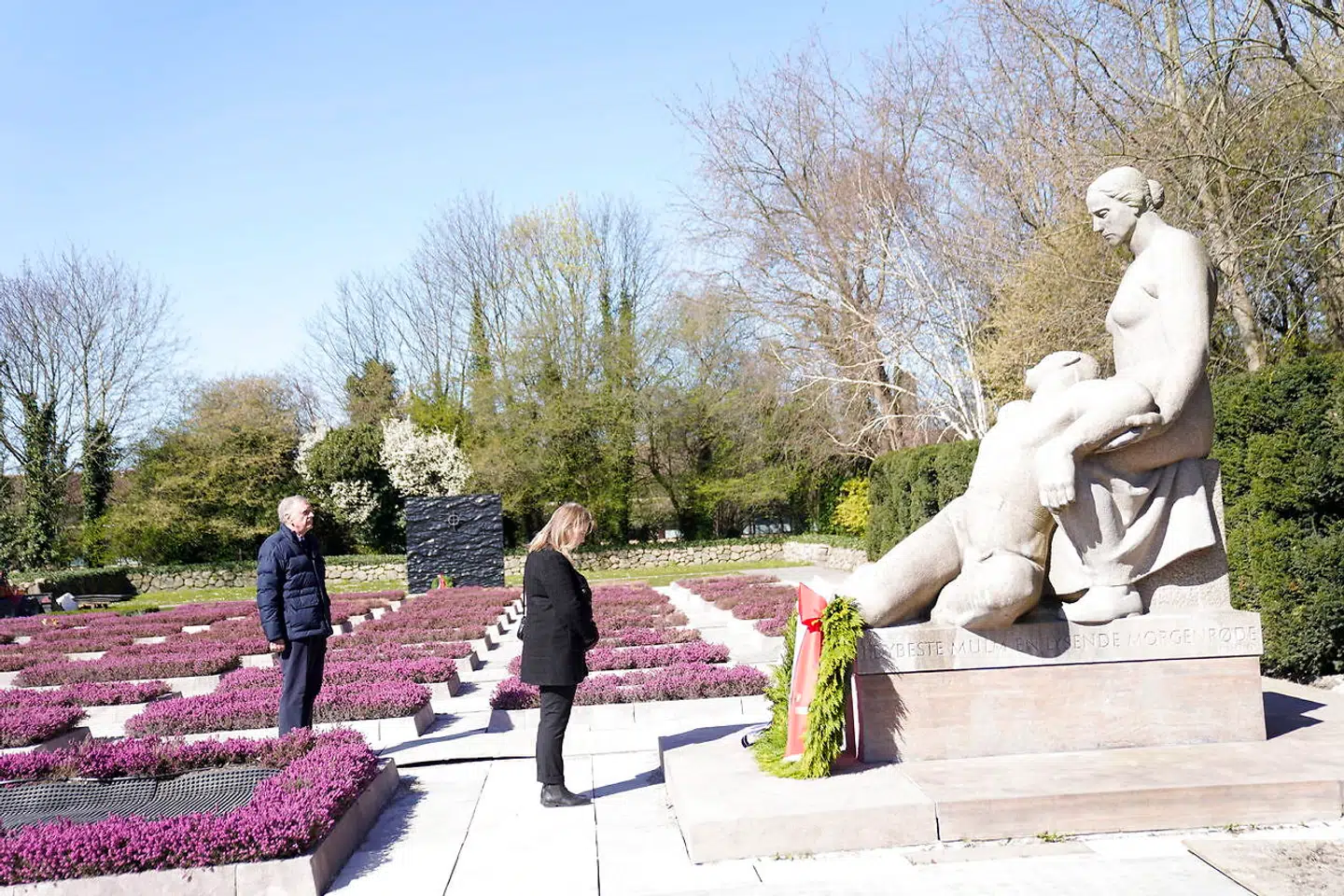 I Mindelunden i Hellerup mindes de faldne fra Anden Verdenskrig.