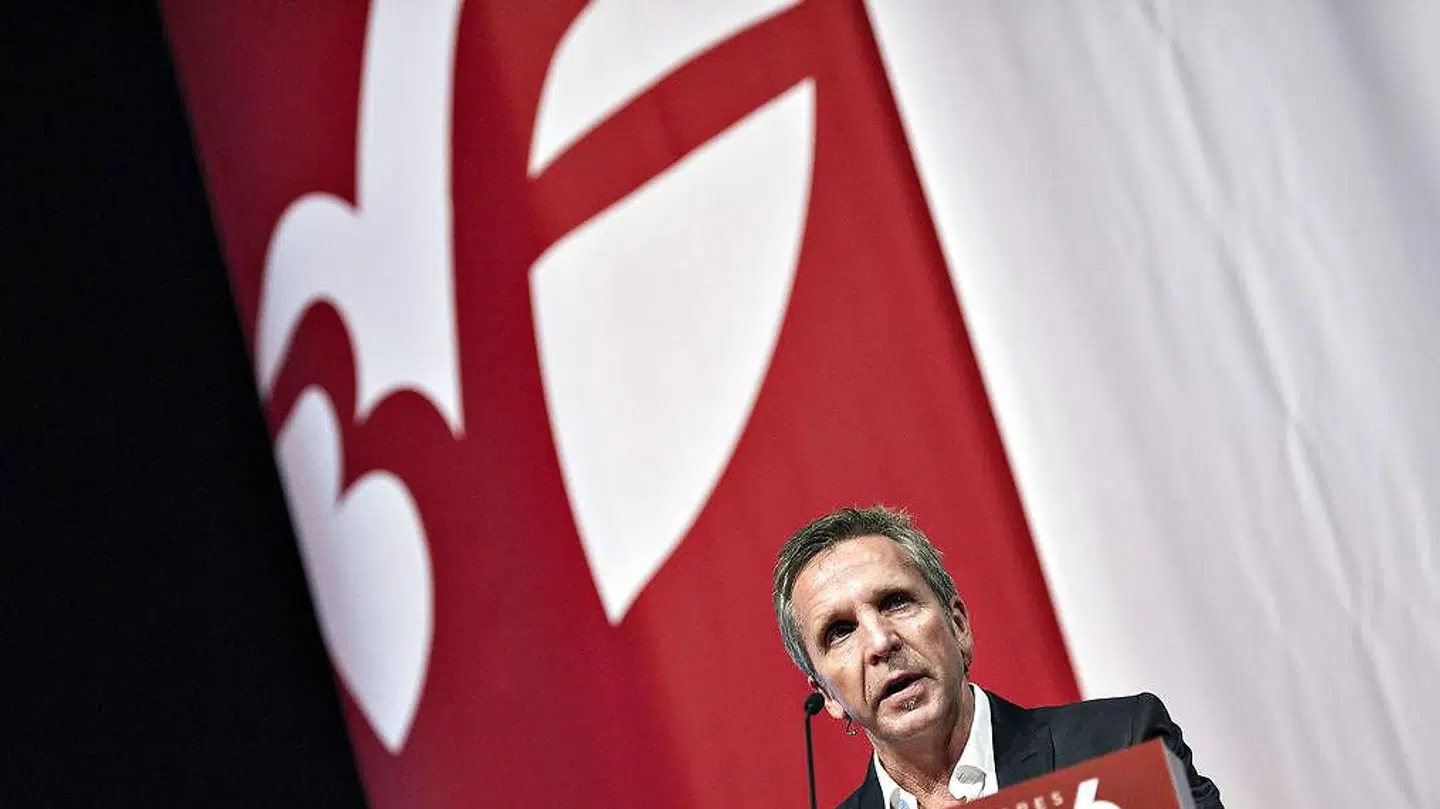 3F har indgået aftaler, som angiveligt er ulovlige, i forbindelse med coronakrisen. Her ses 3Fs formand, Per Christensen, på talerstolen ved en anden lejlighed.