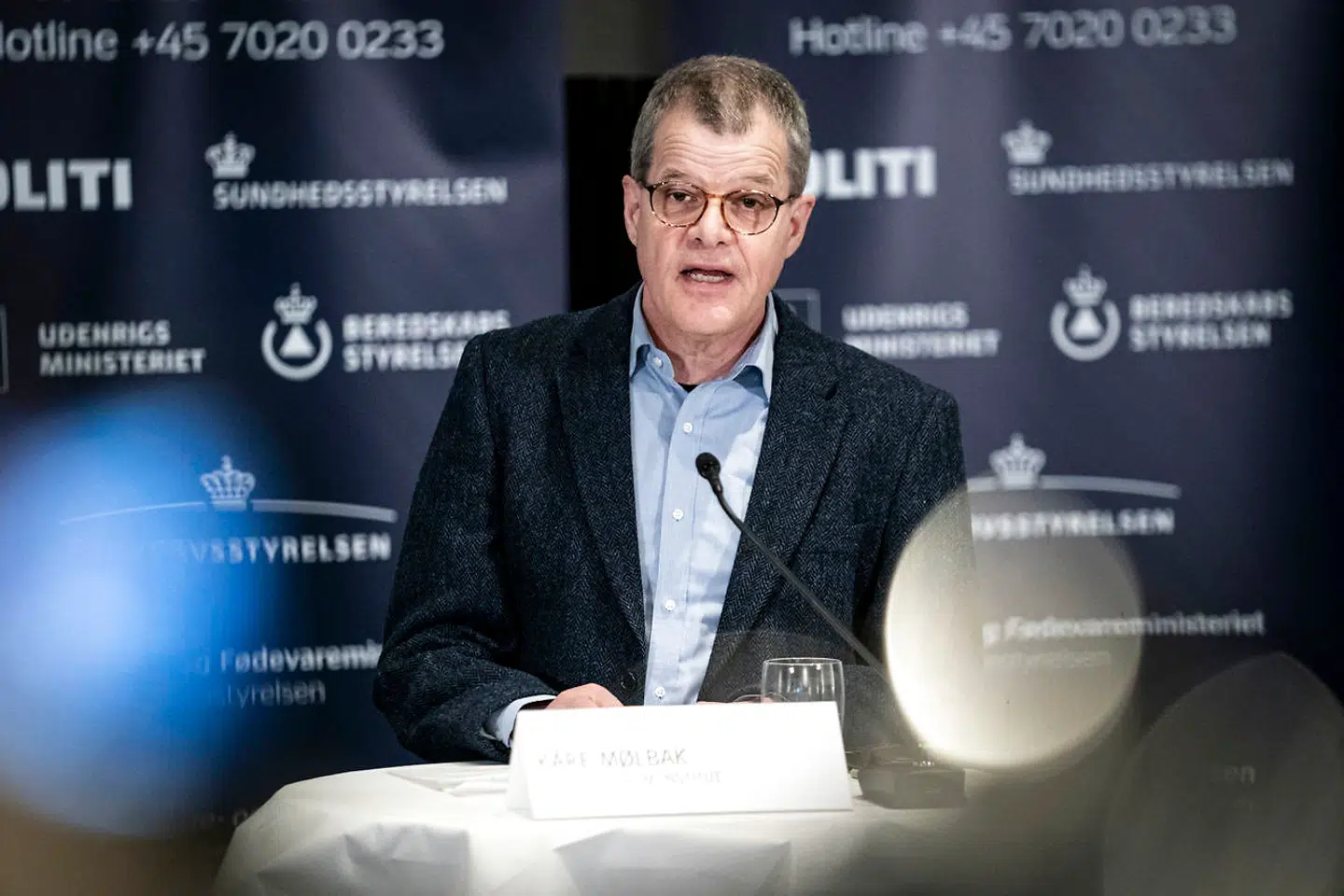 Kåre Mølbak, direktør i Statens Serum Institut, møder nu kritik for sin opsang til de danske unge. Her taler ved pressebriefingen mandag 20. april. (Foto: Niels Christian Vilmann/Ritzau Scanpix)