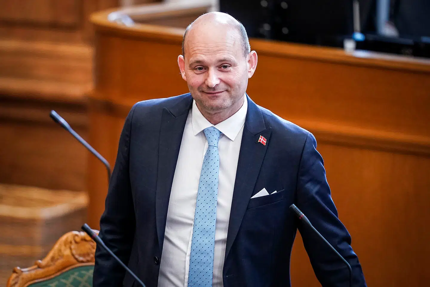 Konservative Folkepartis Søren Pape ankommer til mødet i Folketingssalen med statsministerens spørgetime på Christiansborg, tirsdag den 25. februar 2020.. (Foto: Niels Christian Vilmann/Ritzau Scanpix)